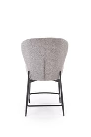 Barová židle s čalouněným sedákem Cavora - šedá / černá Barová židle s čalouněným sedákem cavora - popelavá / černá