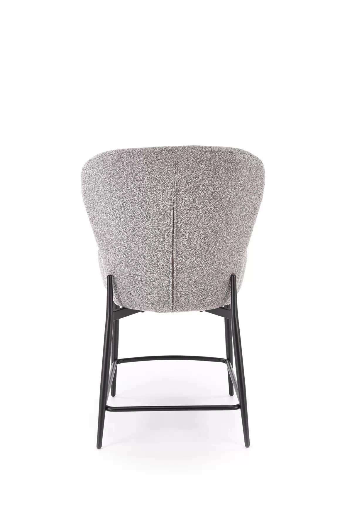 Barová židle s čalouněným sedákem Cavora - šedá / černá Barová židle s čalouněným sedákem cavora - popelavá / černá