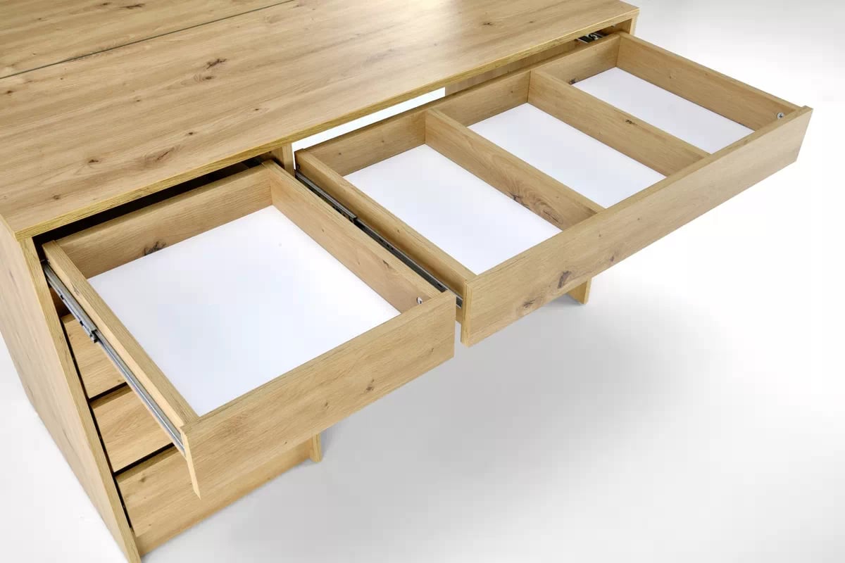 Toaletný stolík Velinio XL 120 cm - dub artisan hollywood xl Toaletný Stolík Dub artisan (3p=1szt)