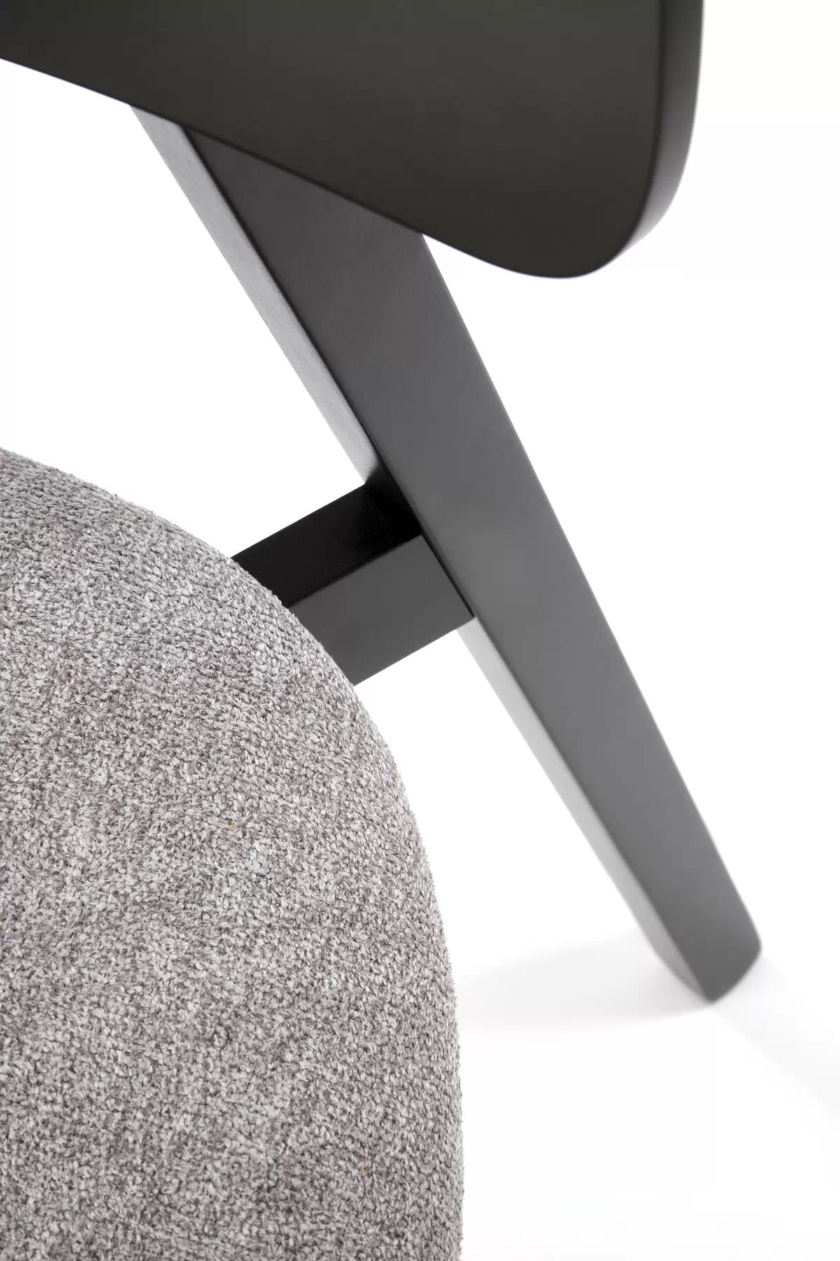 Jedálenská stolička Hylo - čierna / šedá pletenina Serta 12 hylo Stolička popol / tap: serta 12