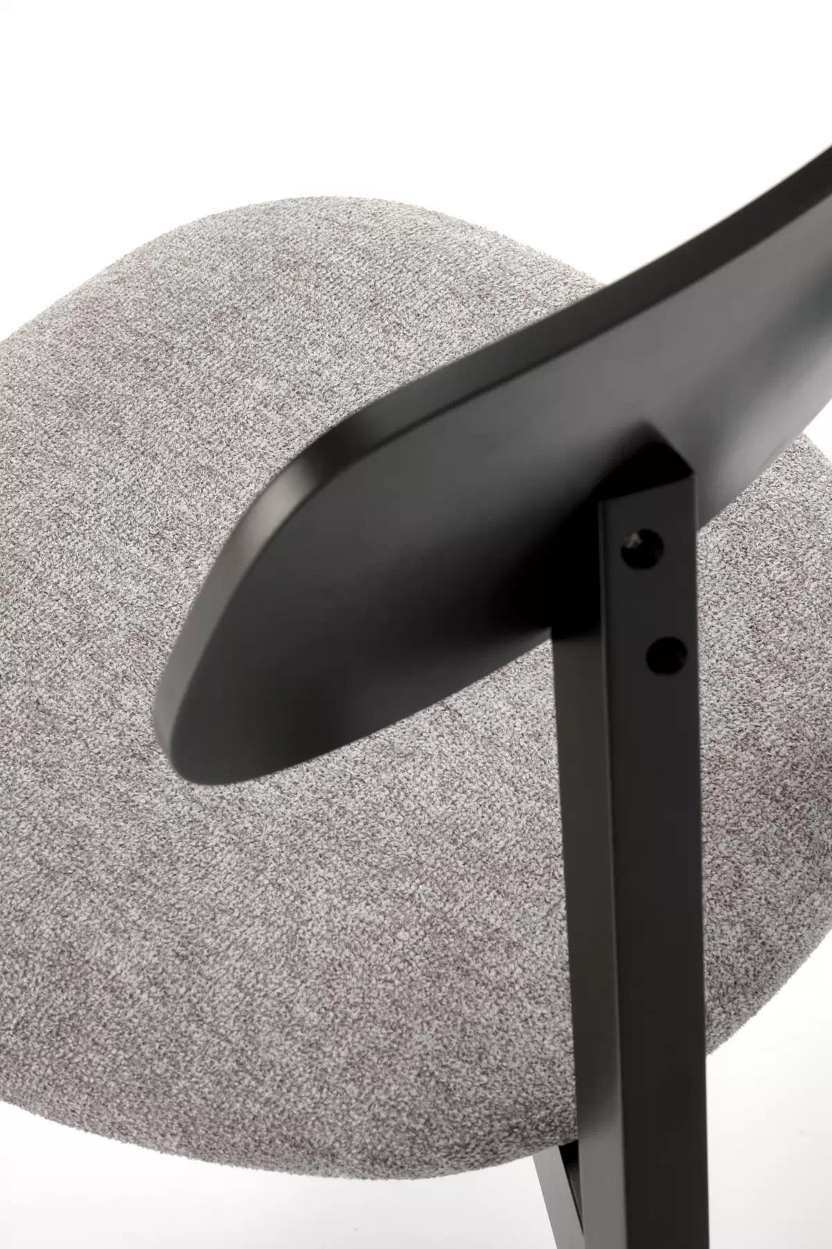 Jedálenská stolička Hylo - čierna / šedá pletenina Serta 12 hylo Stolička popol / tap: serta 12