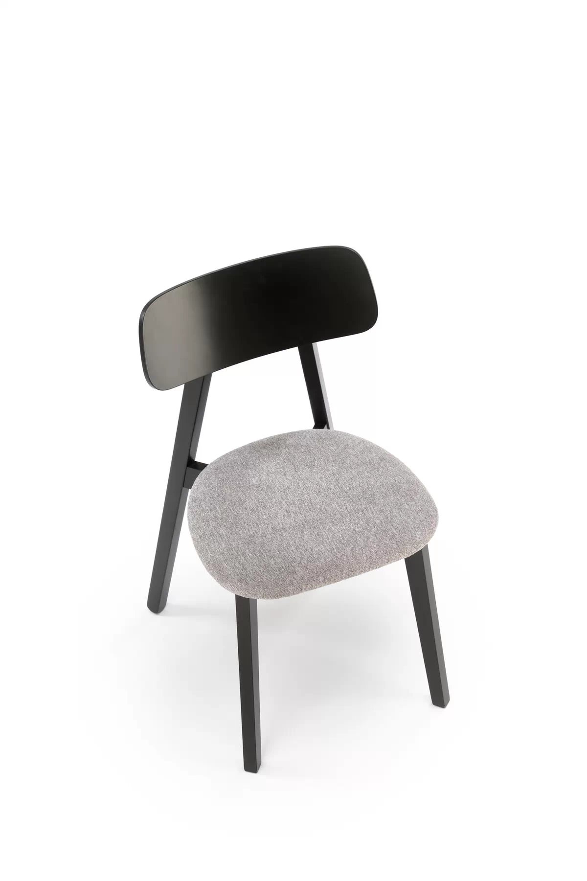 Jedálenská stolička Hylo - čierna / šedá pletenina Serta 12 hylo Stolička popol / tap: serta 12