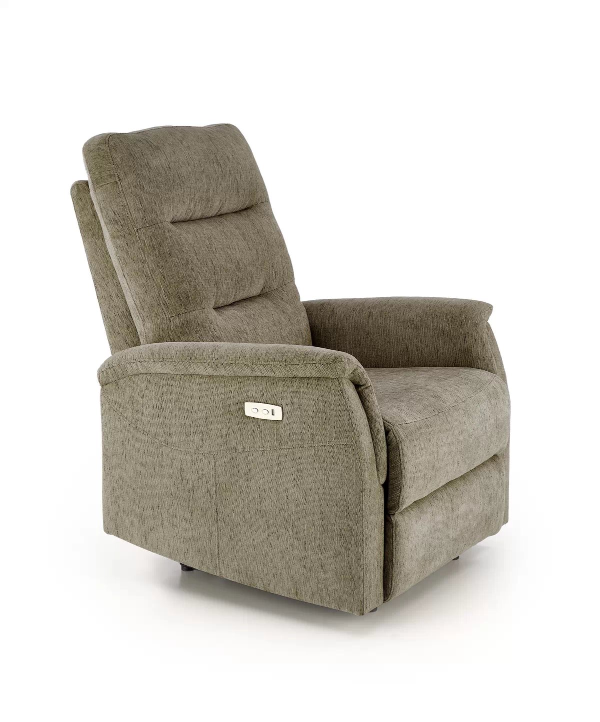 Relaxačné kreslo rozkladacie Zayel – olivový šenil Odin 15 jamal Kreslo odpočinkové Olivový