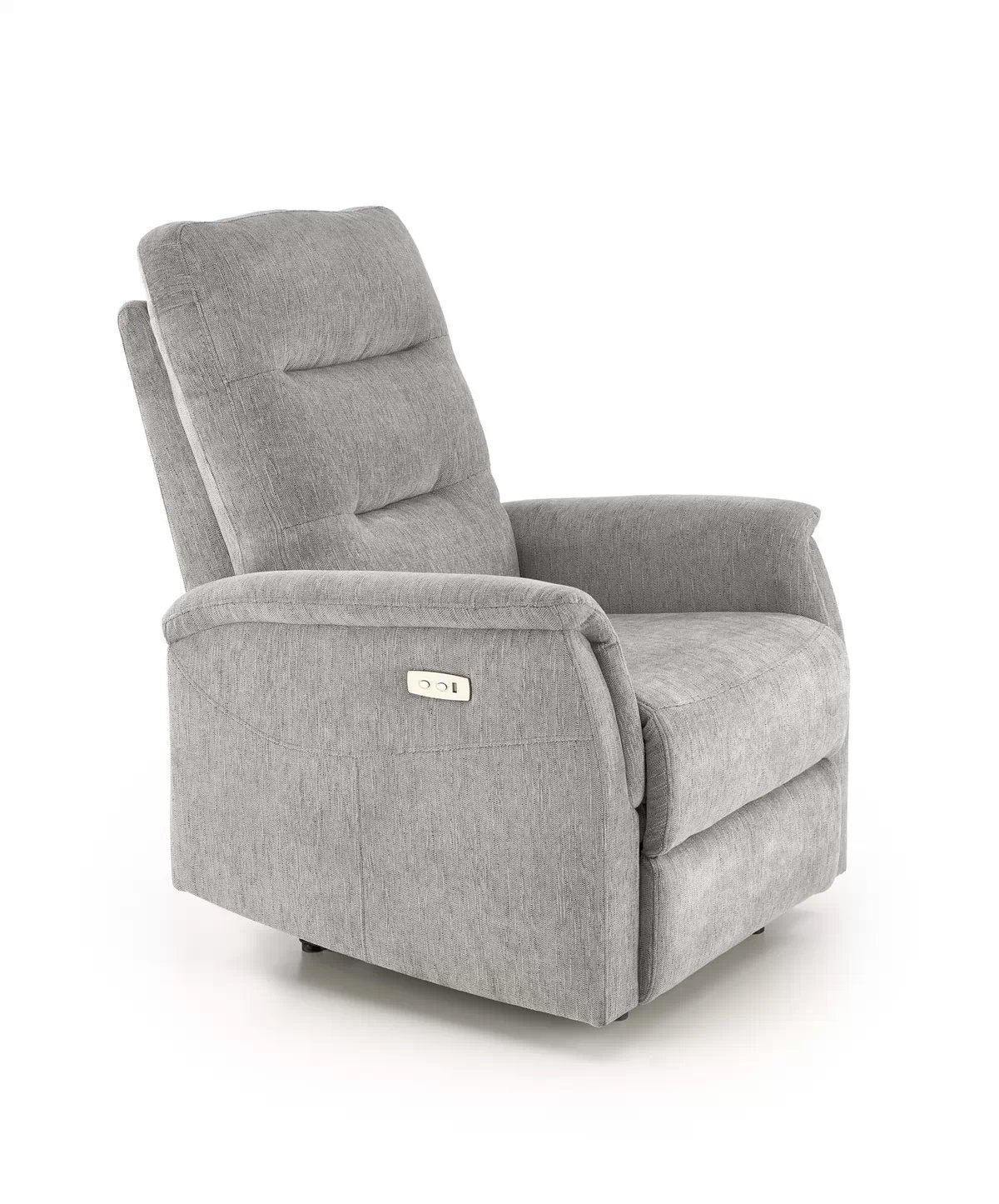 Rozkládací křeslo Zayel - šedý šenil Odin 15 jamal Křeslo odpočinkové popelavá