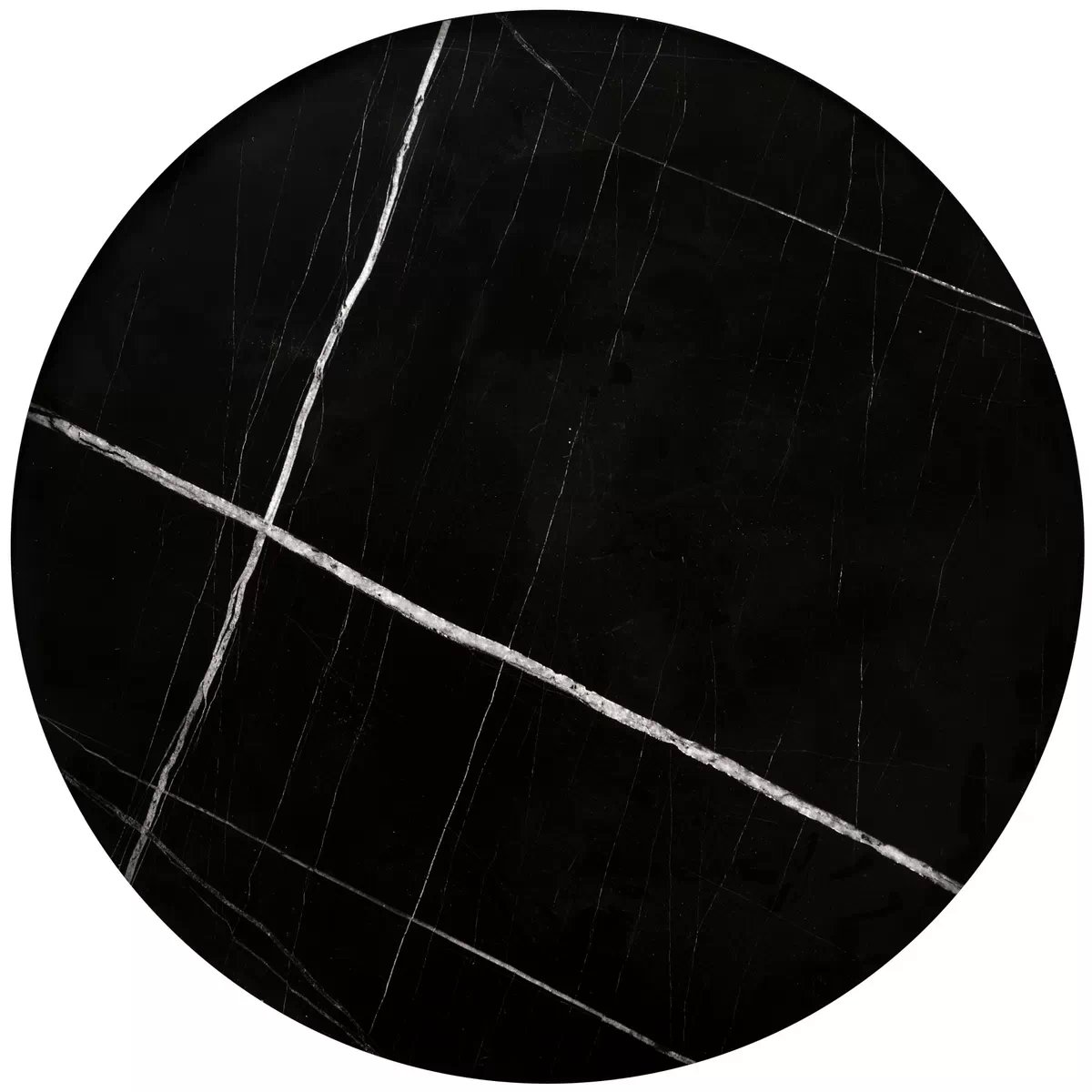 Sada konferenčních stolků Julieta - černý mramor julieta Komplet 2 law, Černý mramor / Černý