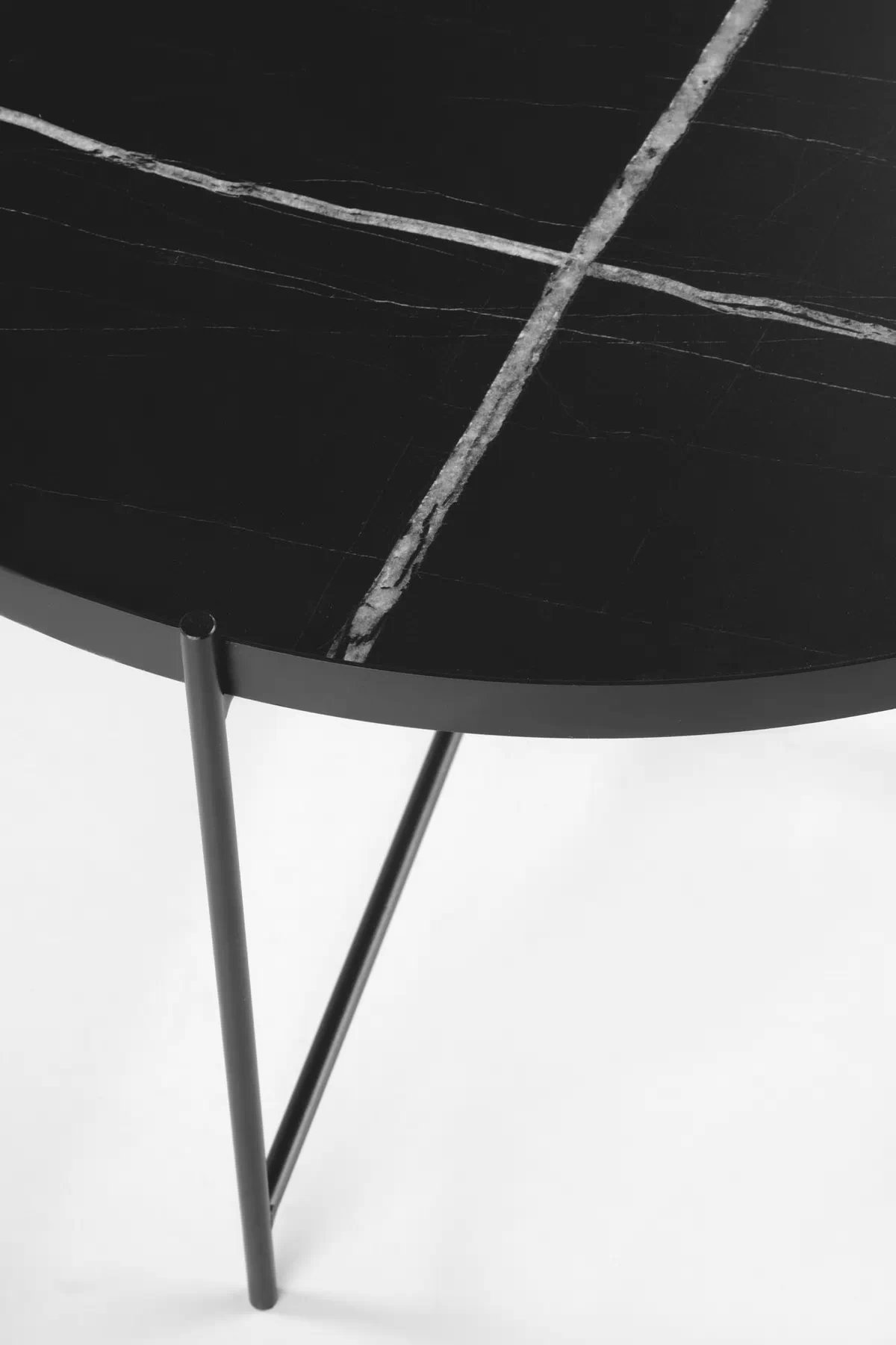 Sada konferenčních stolků Julieta - černý mramor julieta Komplet 2 law, černá mramor / černá