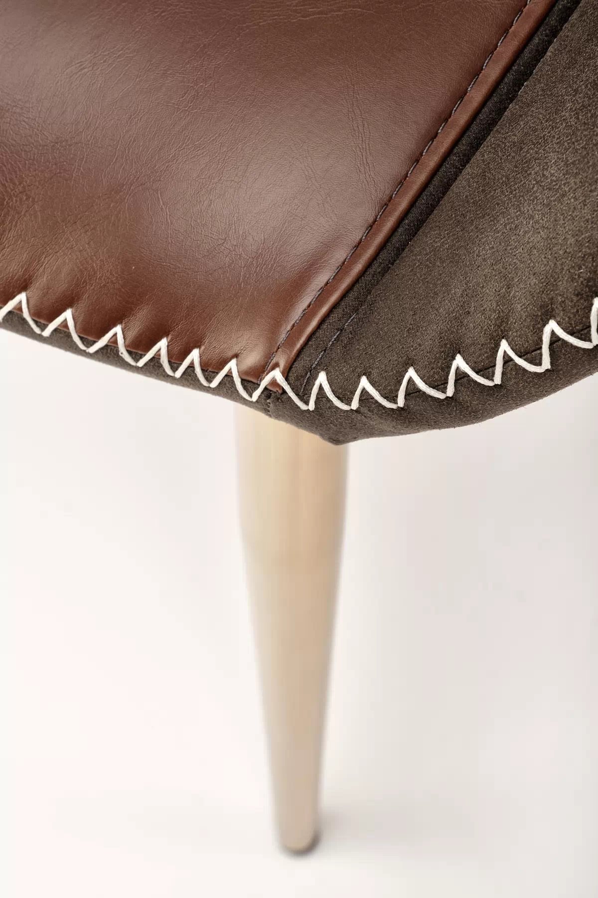 Jídelní židle K304 - tmavě šedá / hnědá / zlatý chrom k304 židle tmavý popel / Hnědý / zlatý Chromovaný