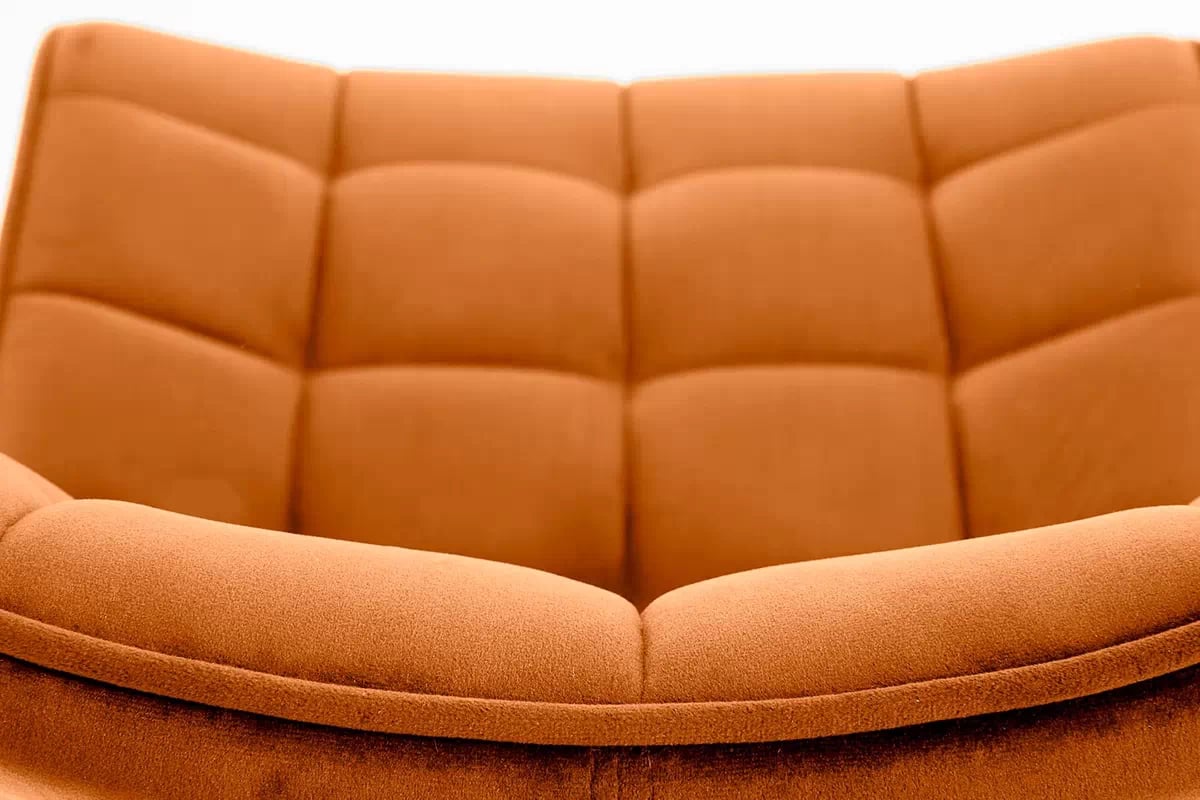 Jedálenská stolička Clemio - škoricový zamat Bluvel 4215 / čierna k332 Stolička nožičky - čierny, Sedák - škoricový (1p=2szt)