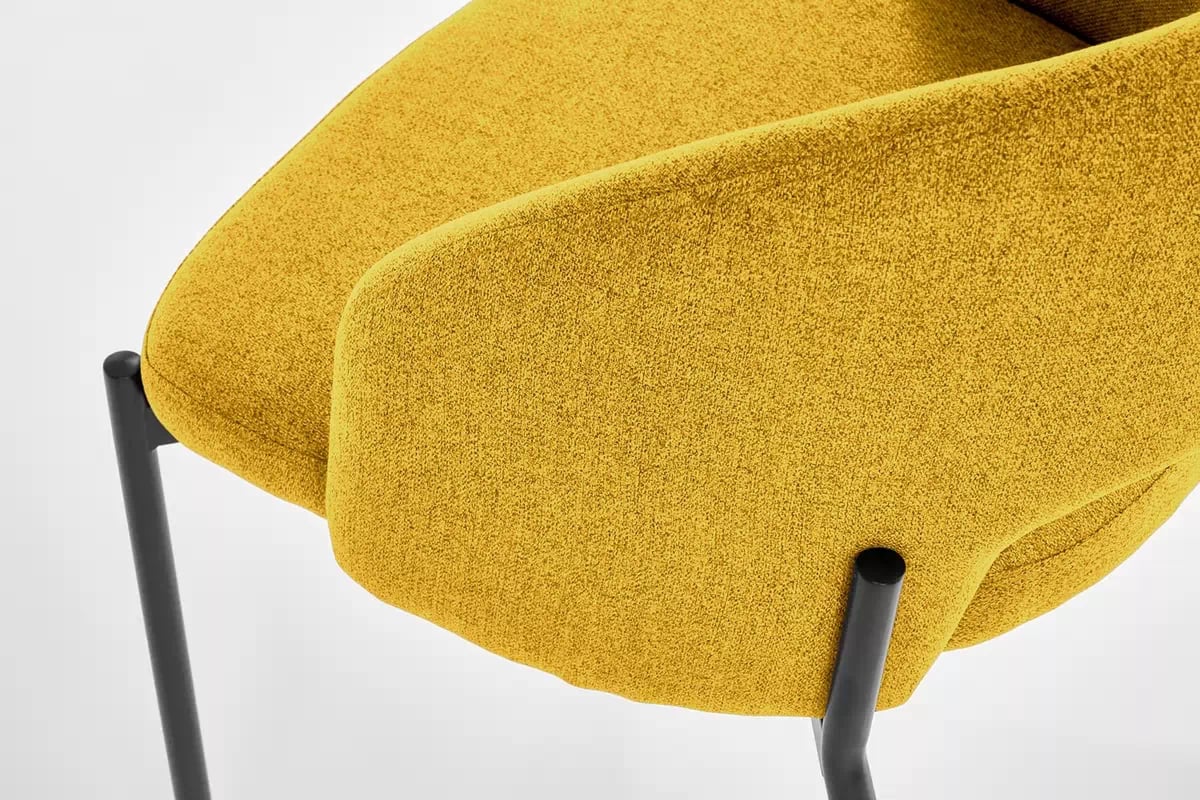 Čalouněná židle Kalios - hořčicový samet k373 židle hořčice(1p=2szt)