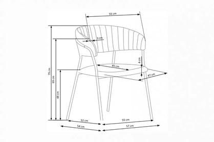 Čalúnená stolička K426 - tmavozelená K426 Stolička tmavý Zelený