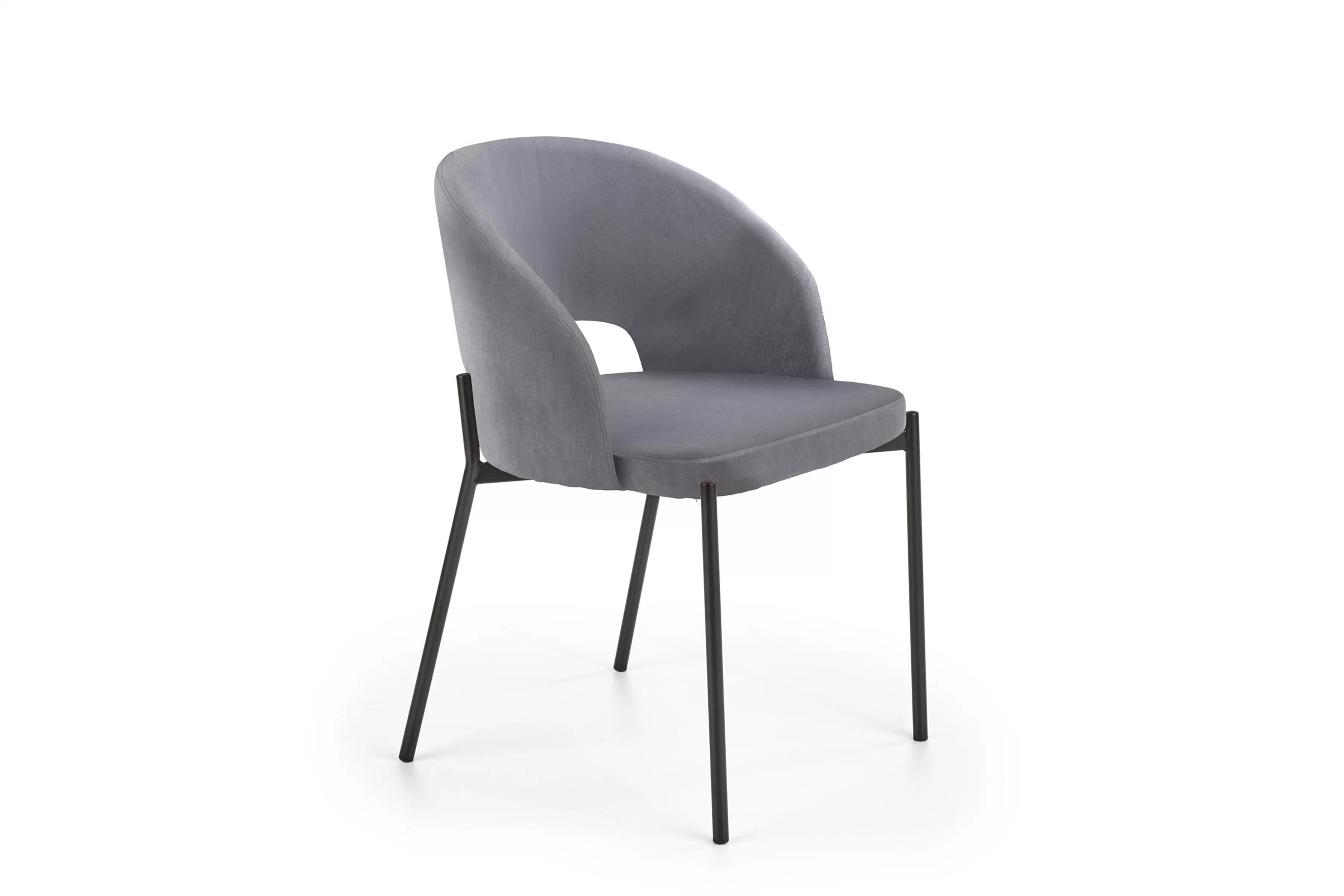 Čalouněná židle K455 - šedá K455 židle popelavá