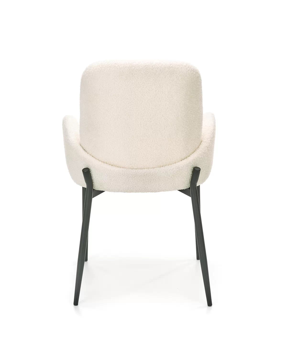 Čalouněná židle Estavio s područkami - krémová látka bouclé k477 Židle Krémový