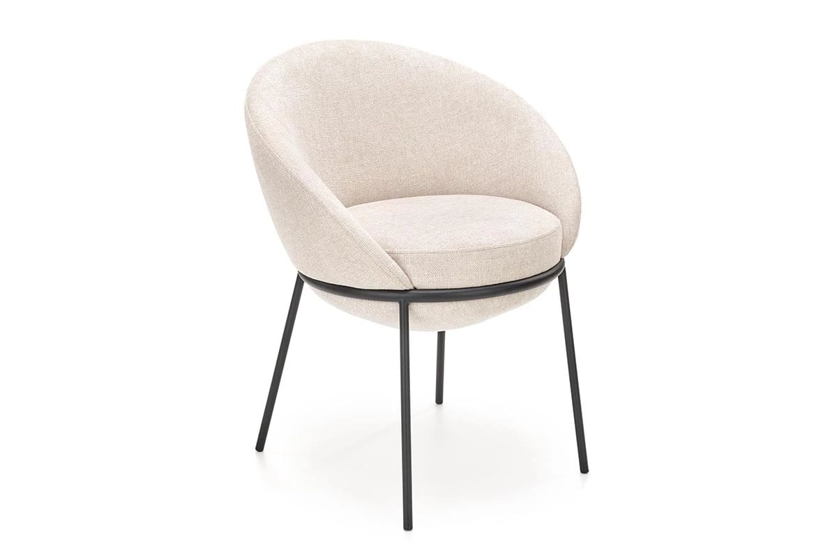 Čalúnená stolička K482 škrupinová - béžová K482 Stolička béžový