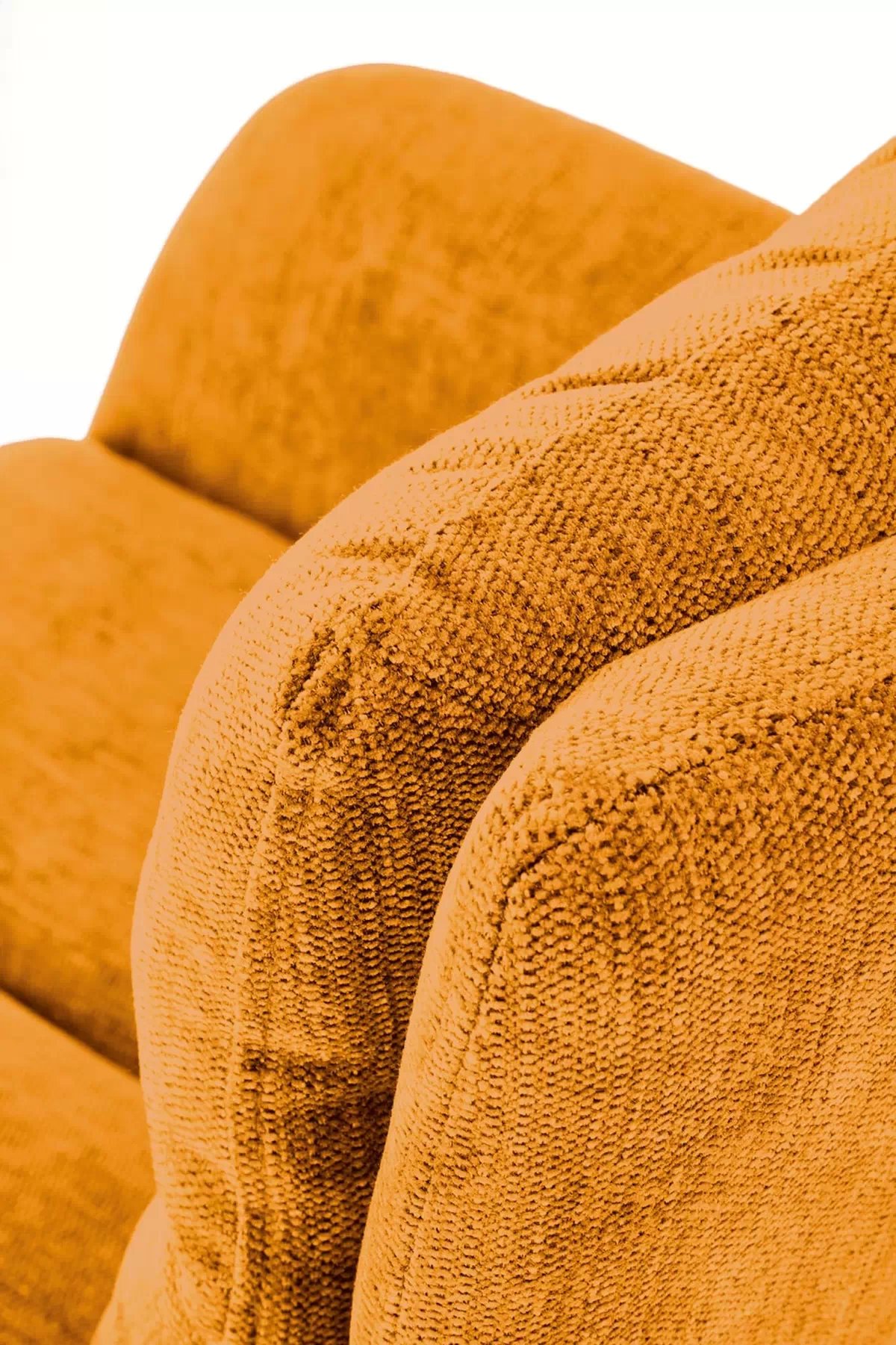 Otočná čalouněná židle Klopi - hořčicový šanel Odin 68 / černé nohy k495 židle musztardowe (1p=2szt)