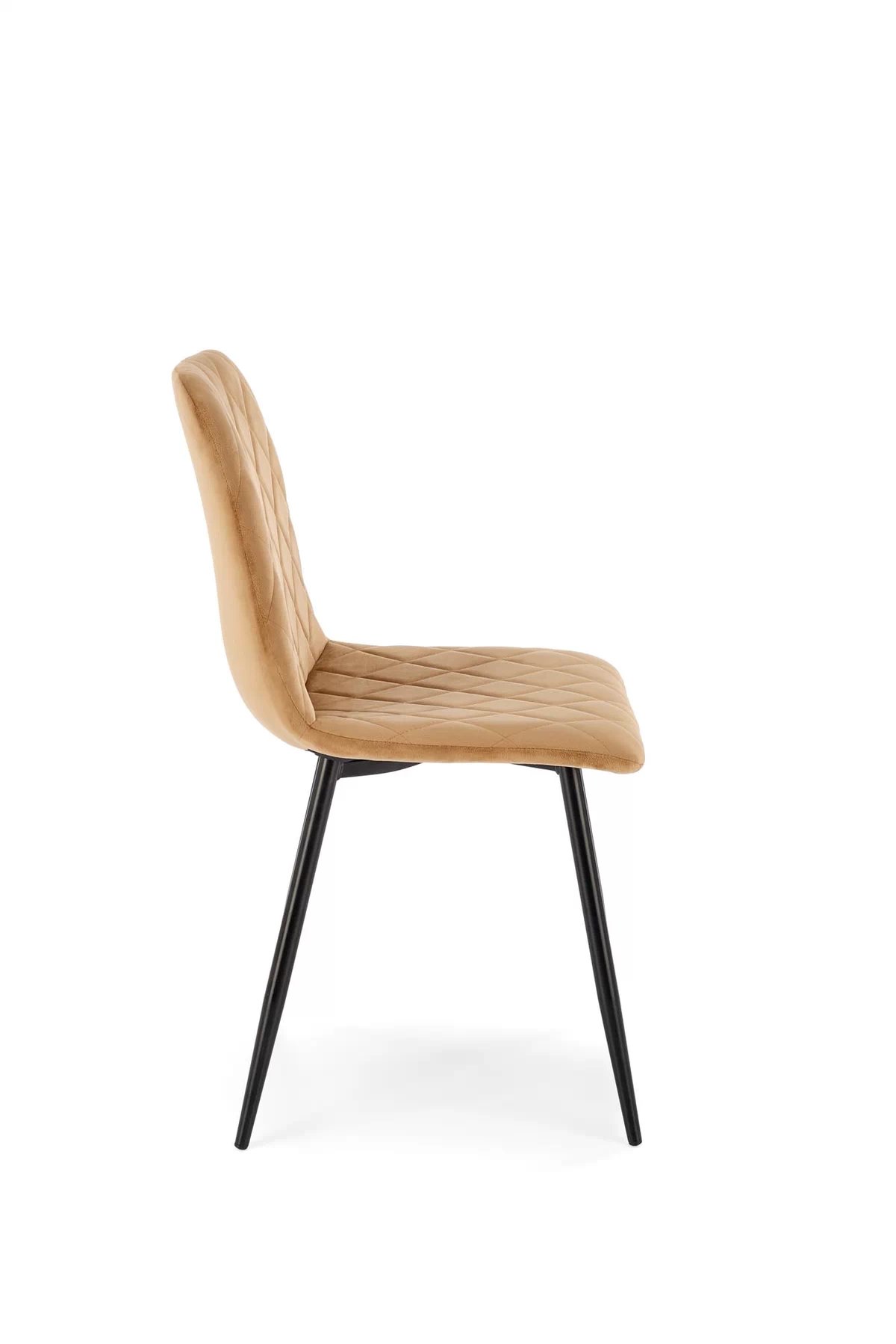 Čalouněná židle Tasco - béžový samet / černé nohy k525 židle béžová (1p=4szt)