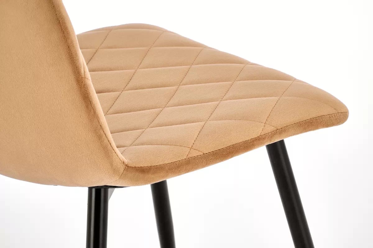 Čalouněná židle Tasco - béžový samet / černé nohy k525 židle béžová (1p=4szt)