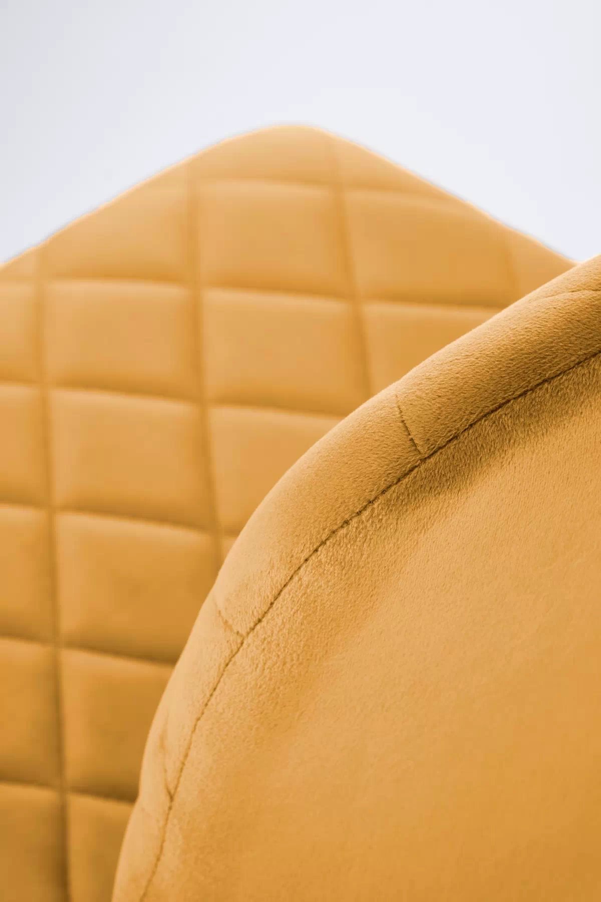 Čalouněná židle Tasco - hořčicový samet / černé nohy k525 židle hořčice (1p=4szt)