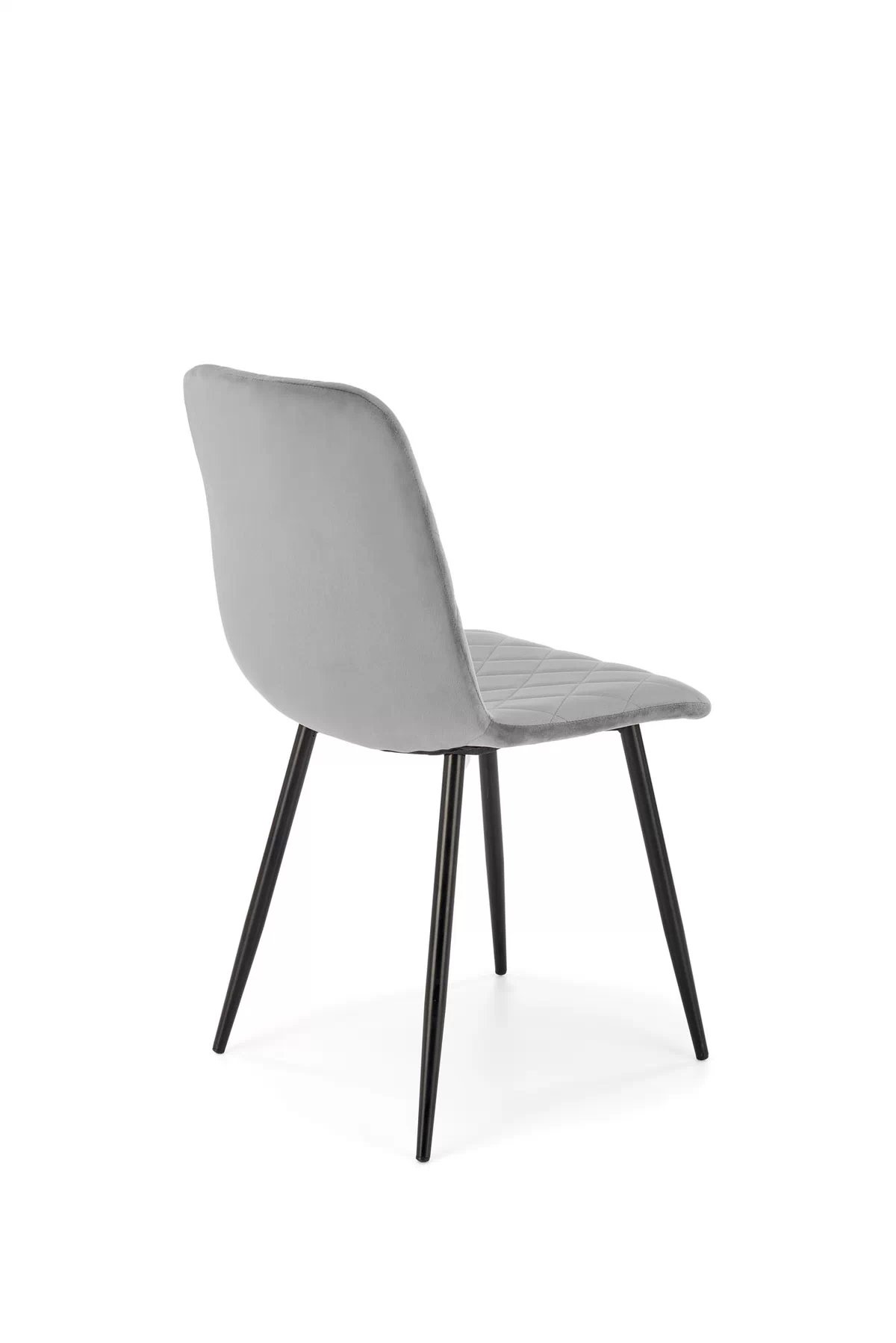 Čalúnená stolička Tasco - sivý zamat / čierne nohy k525 Stolička Popolový (1p=4szt)