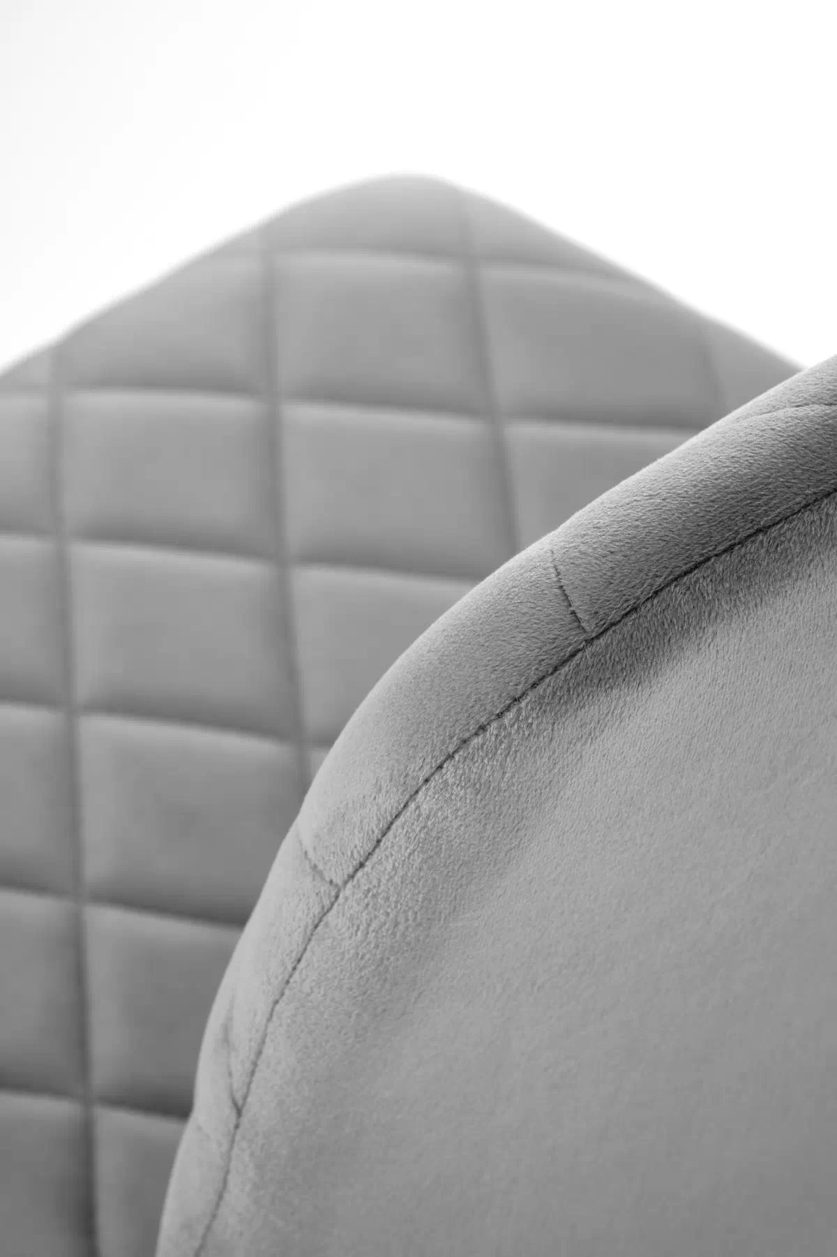 Čalúnená stolička Tasco - sivý zamat / čierne nohy k525 Stolička Popolový (1p=4szt)