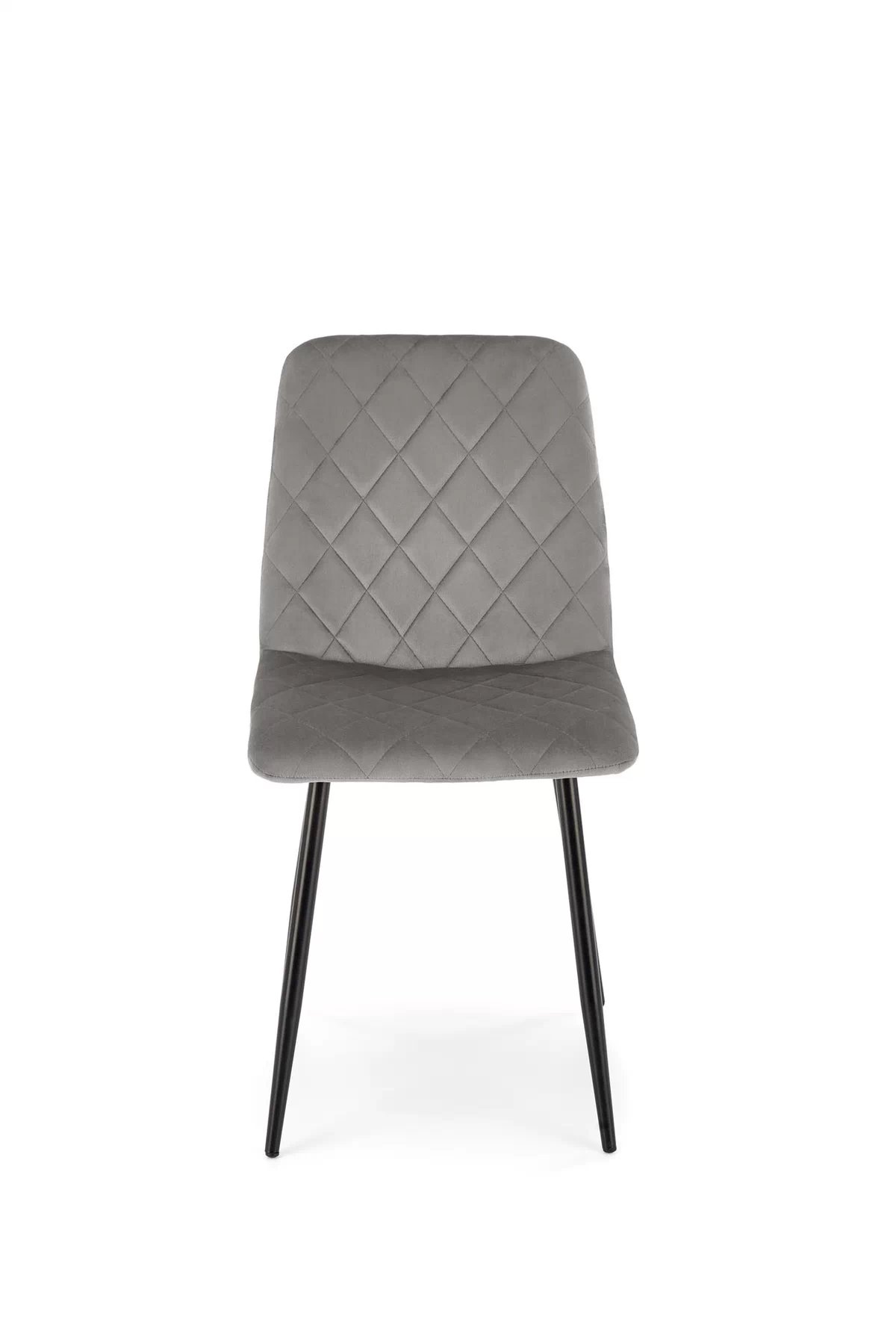 Čalúnená stolička Tasco - sivý zamat / čierne nohy k525 Stolička Popolový (1p=4szt)