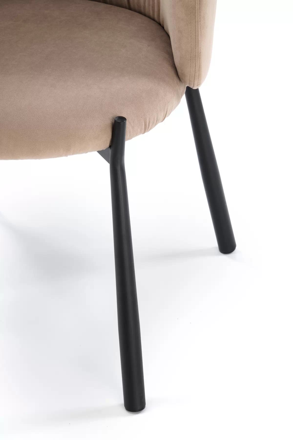 Jídelní židle K531 - béžový samet Mavel 28 / černé nohy k531 židle béžová