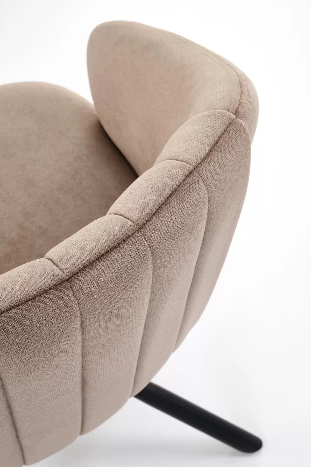 Jedálenská stolička K533 otočná - cappuccino zamat Havana 39 / čierny nožičky k533 Stolička cappuccino