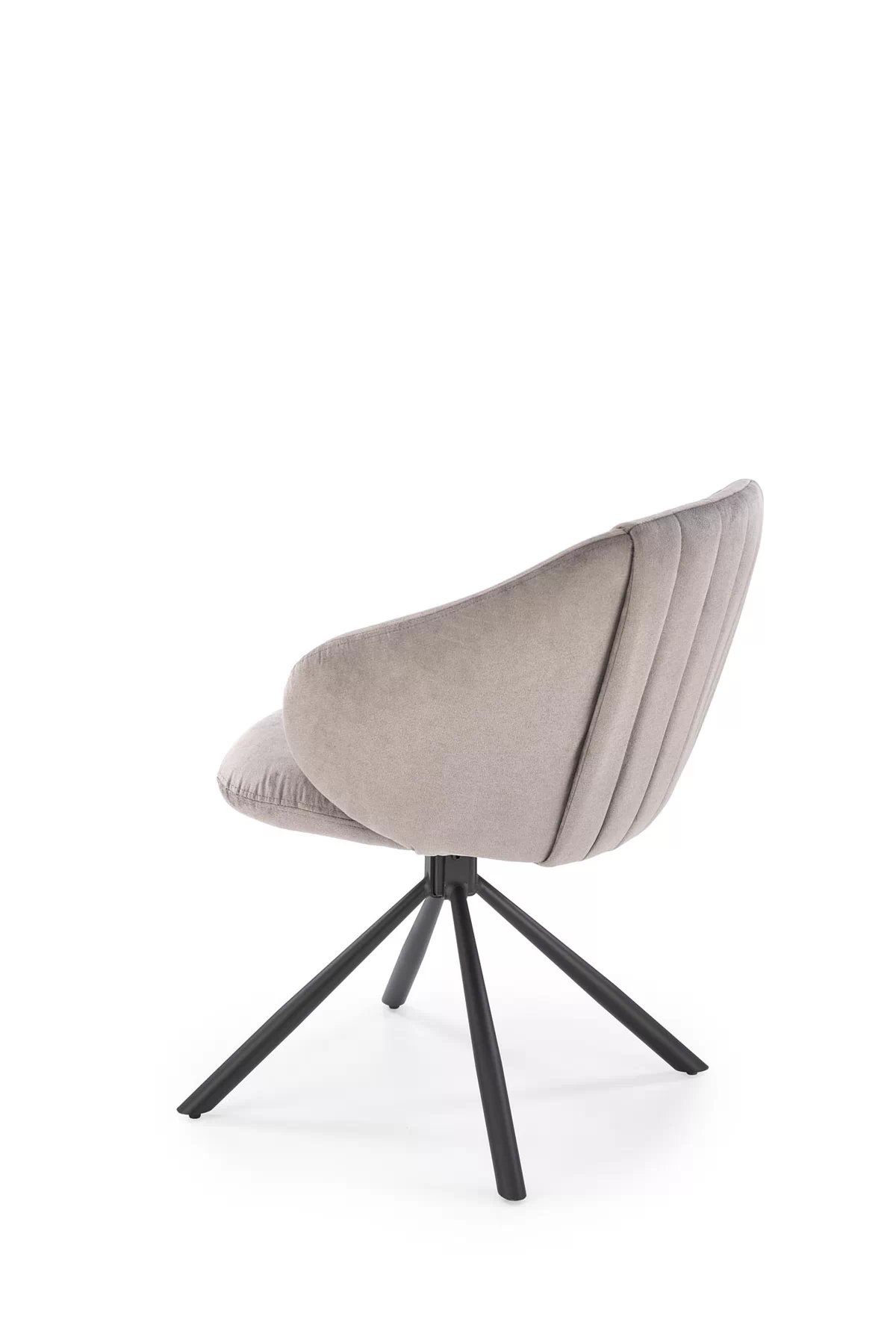 Čalouněná otočná židle K533 - šedý samet Havana 10 / černé nohy k533 židle popelavá