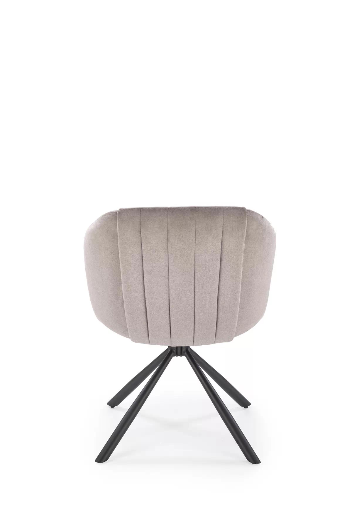 Čalouněná otočná židle K533 - šedý samet Havana 10 / černé nohy k533 židle popelavá