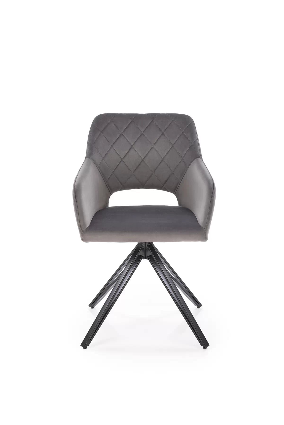 Jídelní židle K535 - popelavý samet Bluvel 14 / černé nohy k535 židle popelavá