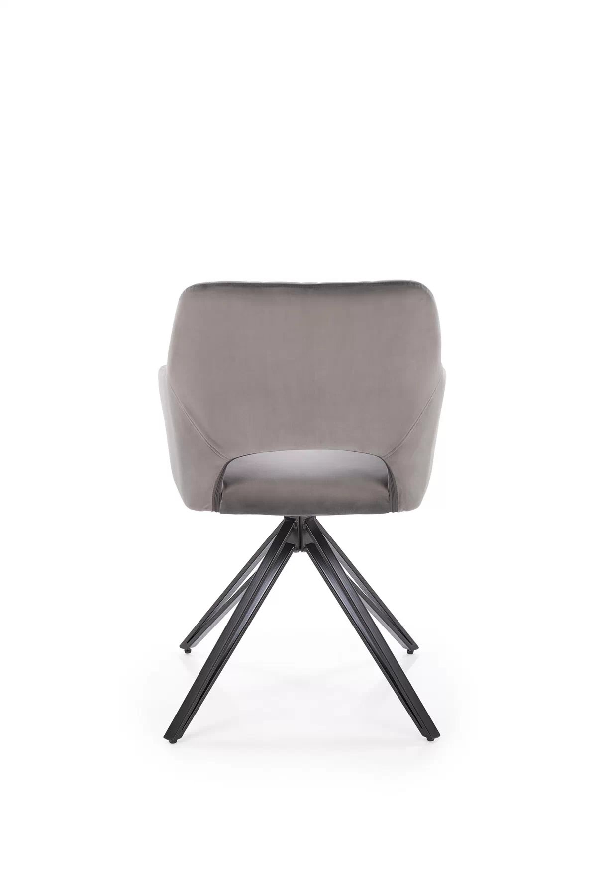 Jídelní židle K535 - popelavý samet Bluvel 14 / černé nohy k535 židle popelavá