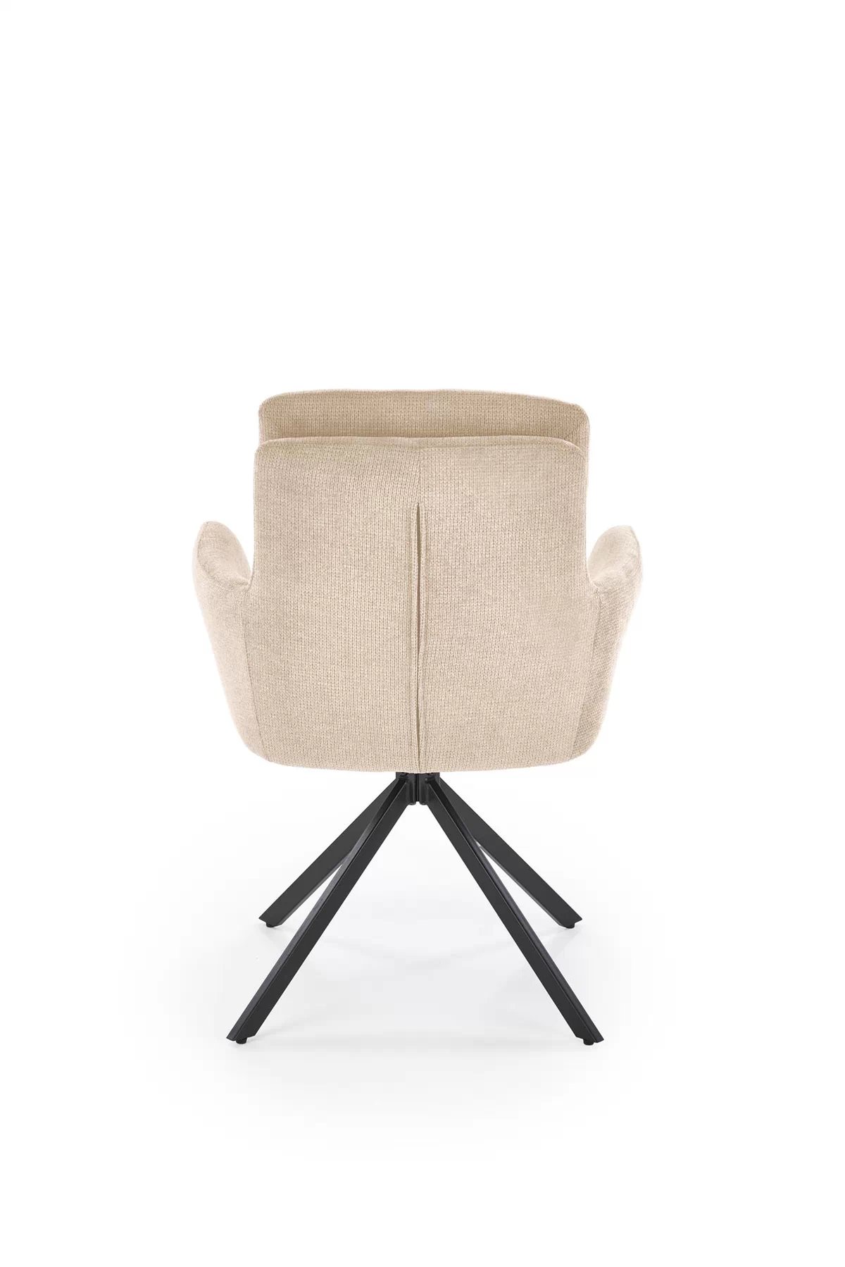 Otočná čalouněná židle Cario - béžová tkanina Vardo 28 / černé nohy k536 židle béžová
