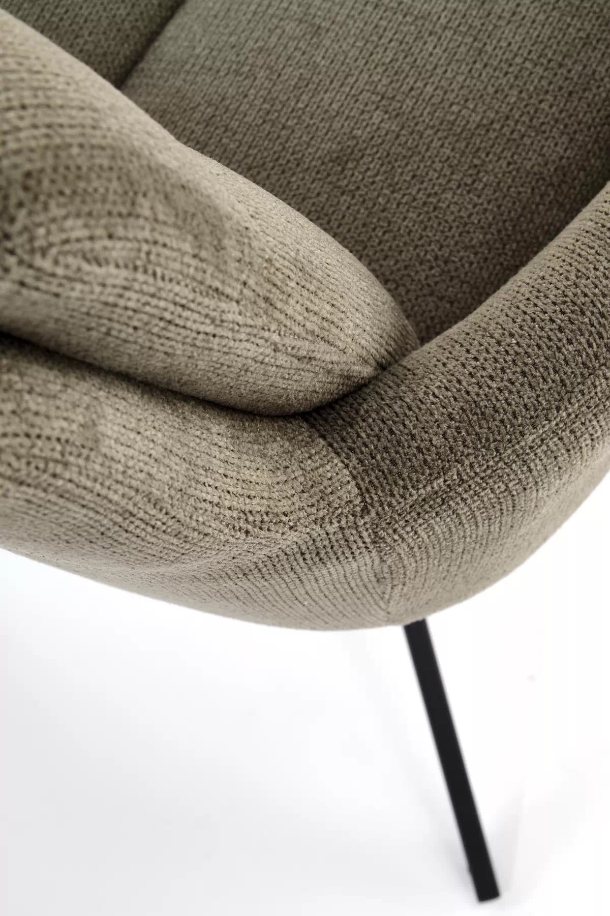 Otočná čalouněná židle Cario - olivová tkanina Vardo 74 / černé nohy k536 židle oliwkowy