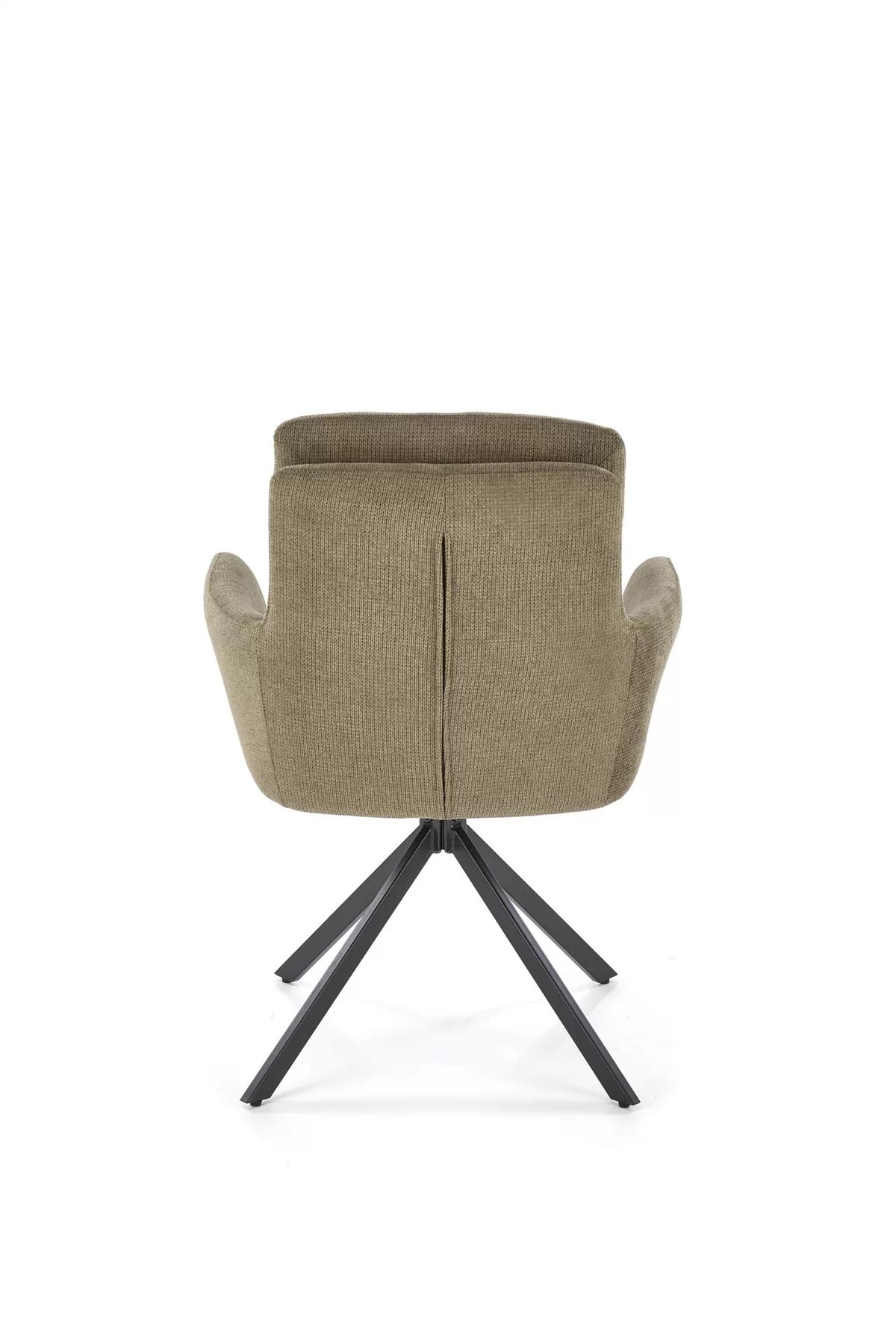 Otočná čalouněná židle Cario - olivová tkanina Vardo 74 / černé nohy k536 židle oliwkowy
