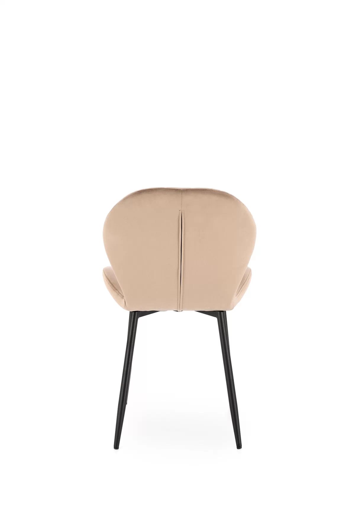 Jídelní židle K538 - béžový samet Bluvel 40 / černé nohy k538 židle béžová