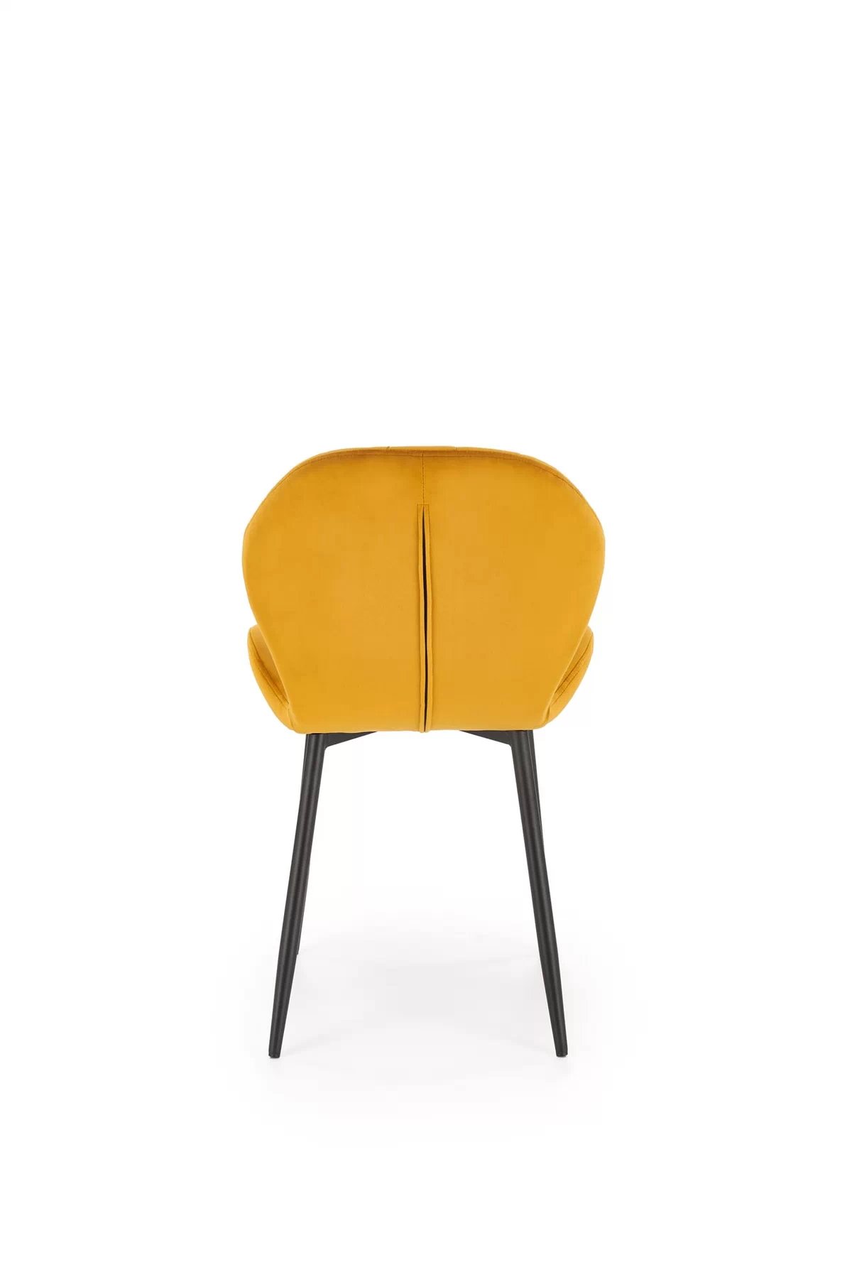 Jídelní židle K538 - hořčičný samet Bluvel 68 / černé nohy k538 židle hořčice