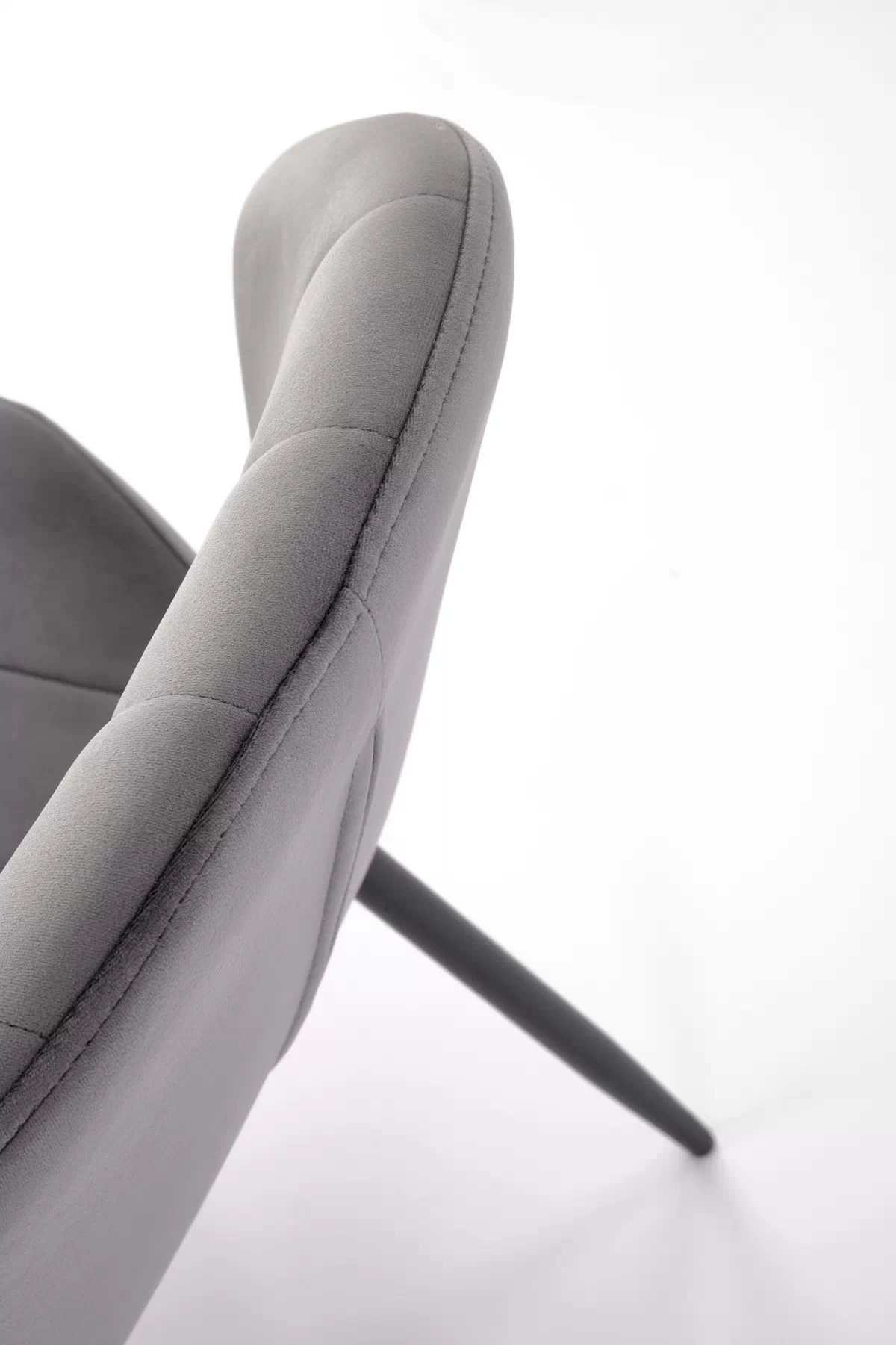 Jídelní židle K538 - popelavý samet Bluvel 14 / černé nohy k538 židle popelavá