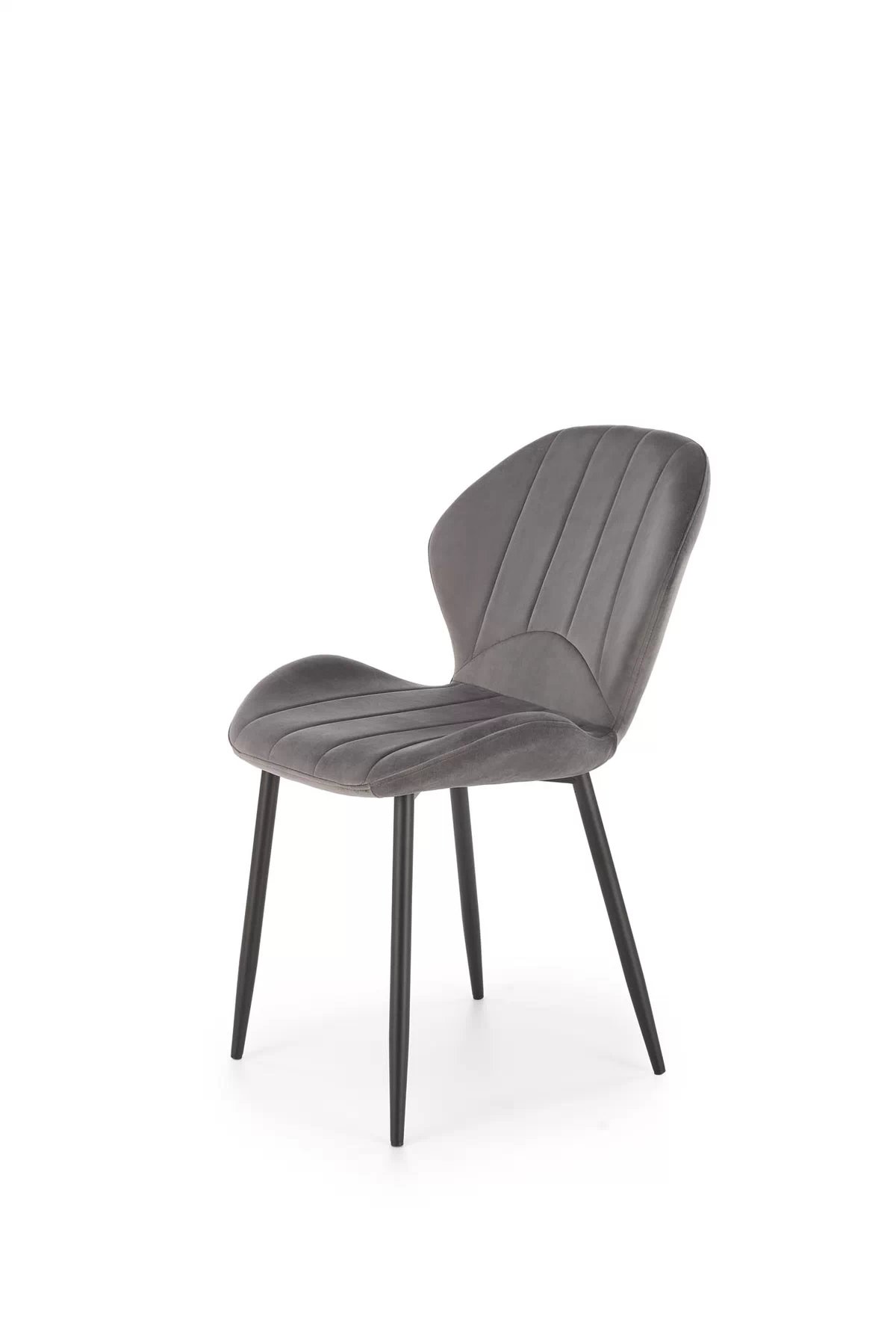 Jídelní židle K538 - popelavý samet Bluvel 14 / černé nohy k538 židle popelavá