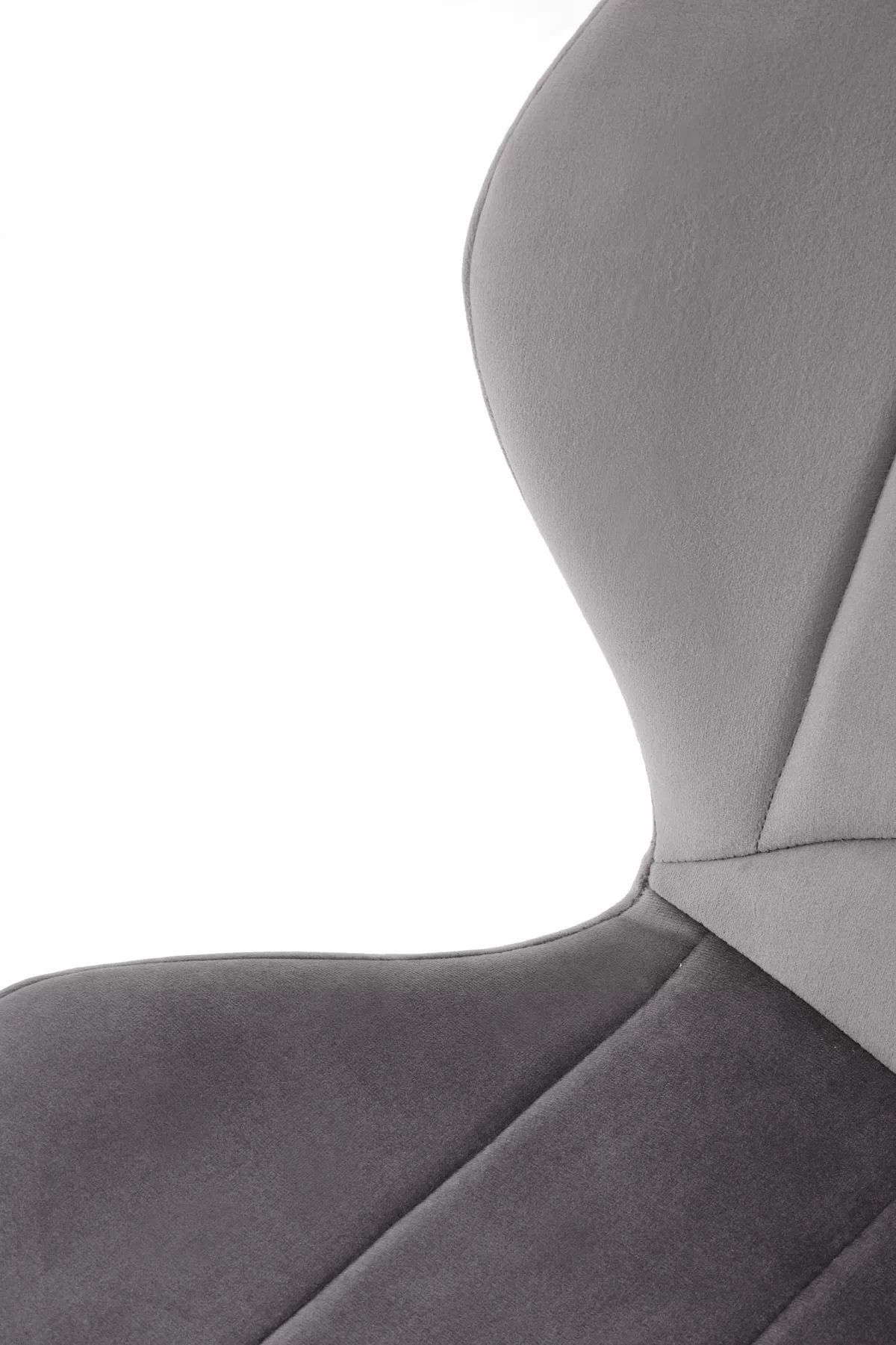 Jídelní židle K538 - popelavý samet Bluvel 14 / černé nohy k538 židle popelavá