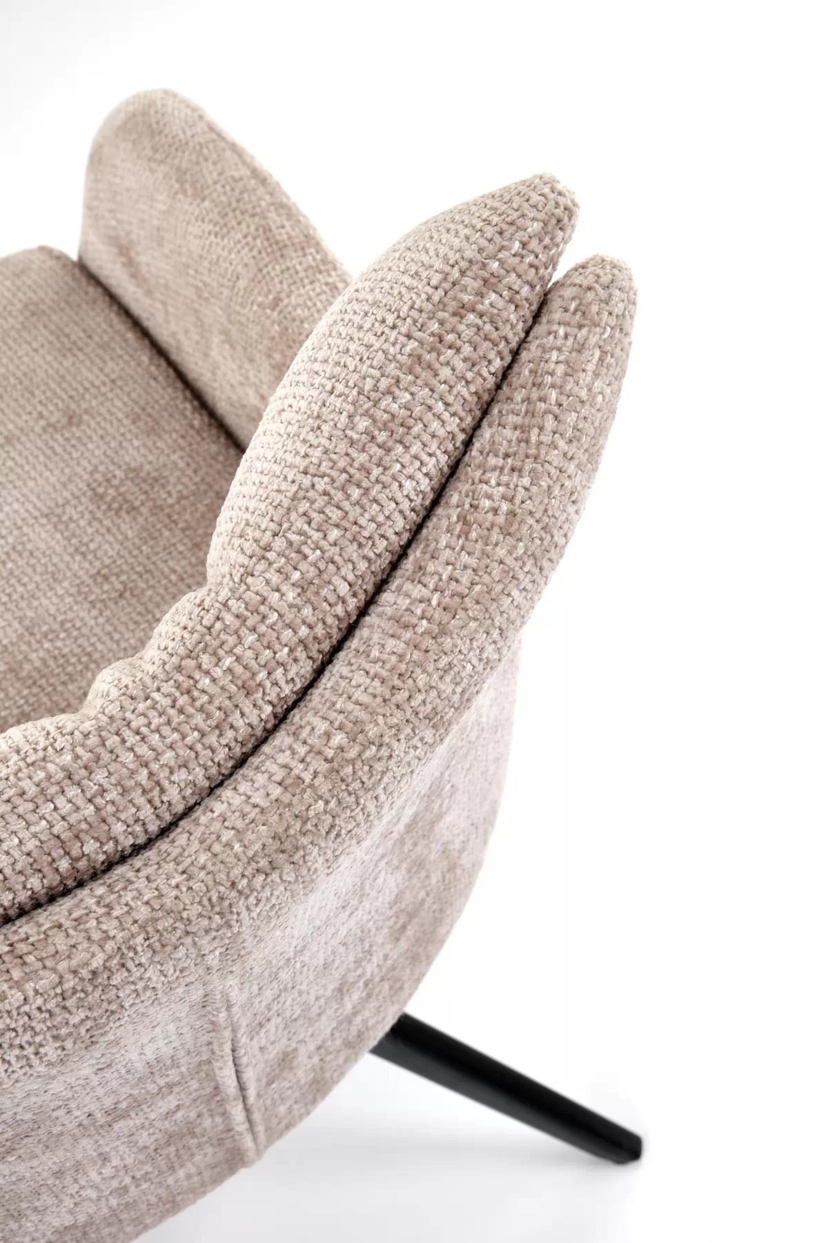 Jídelní židle K540 - béžová žinylka Haga 30 / černé nohy k540 židle béžová