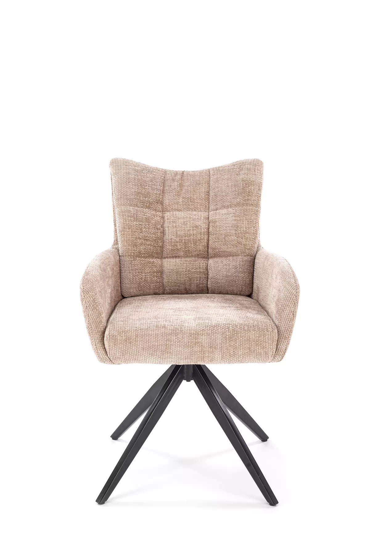 Jídelní židle K540 - béžová žinylka Haga 30 / černé nohy k540 židle béžová