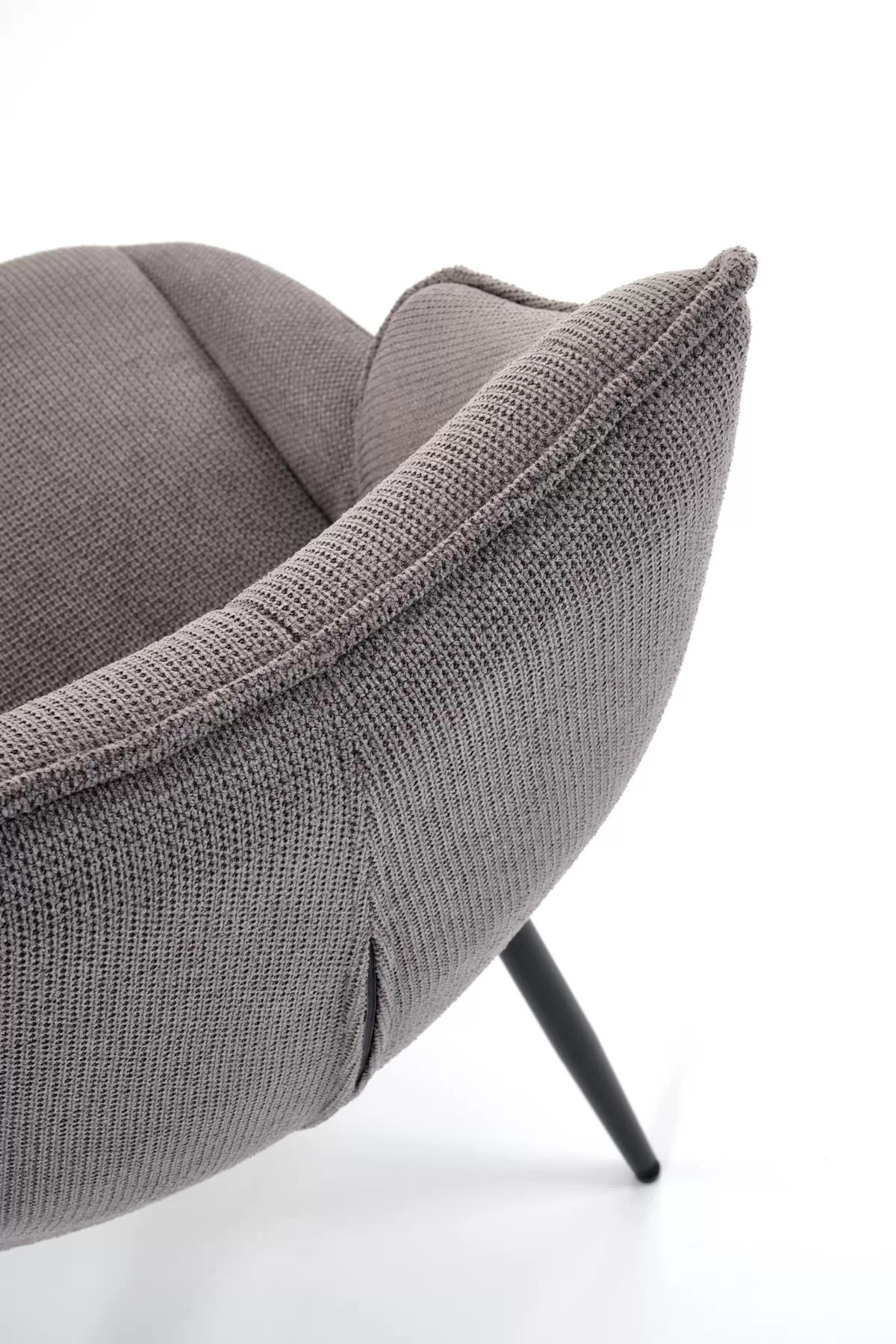 Čalouněná židle K543 - šedý pletený Vardo 11 k543 židle popelavá