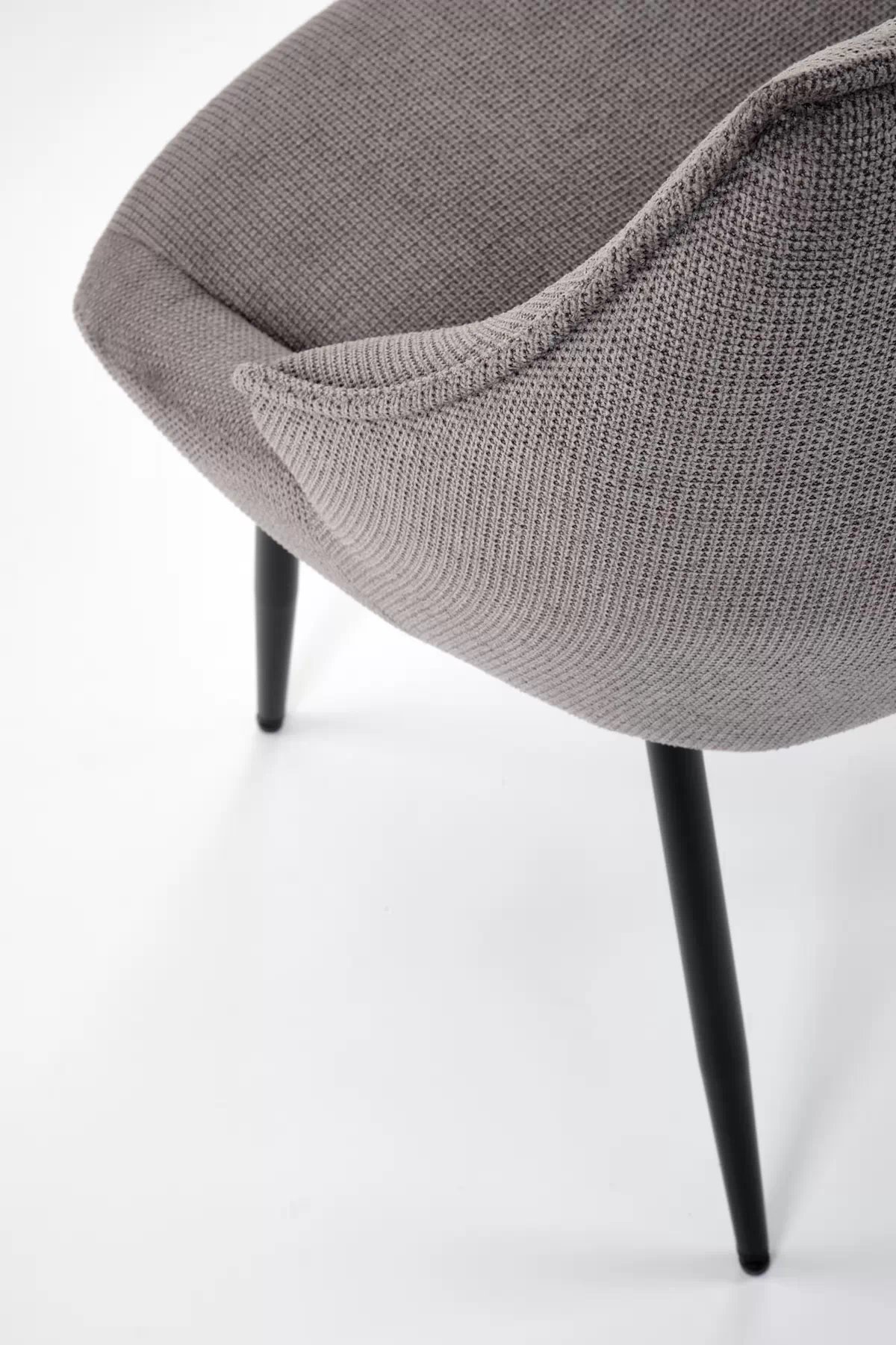 Čalouněná židle K543 - šedý pletený Vardo 11 k543 židle popelavá