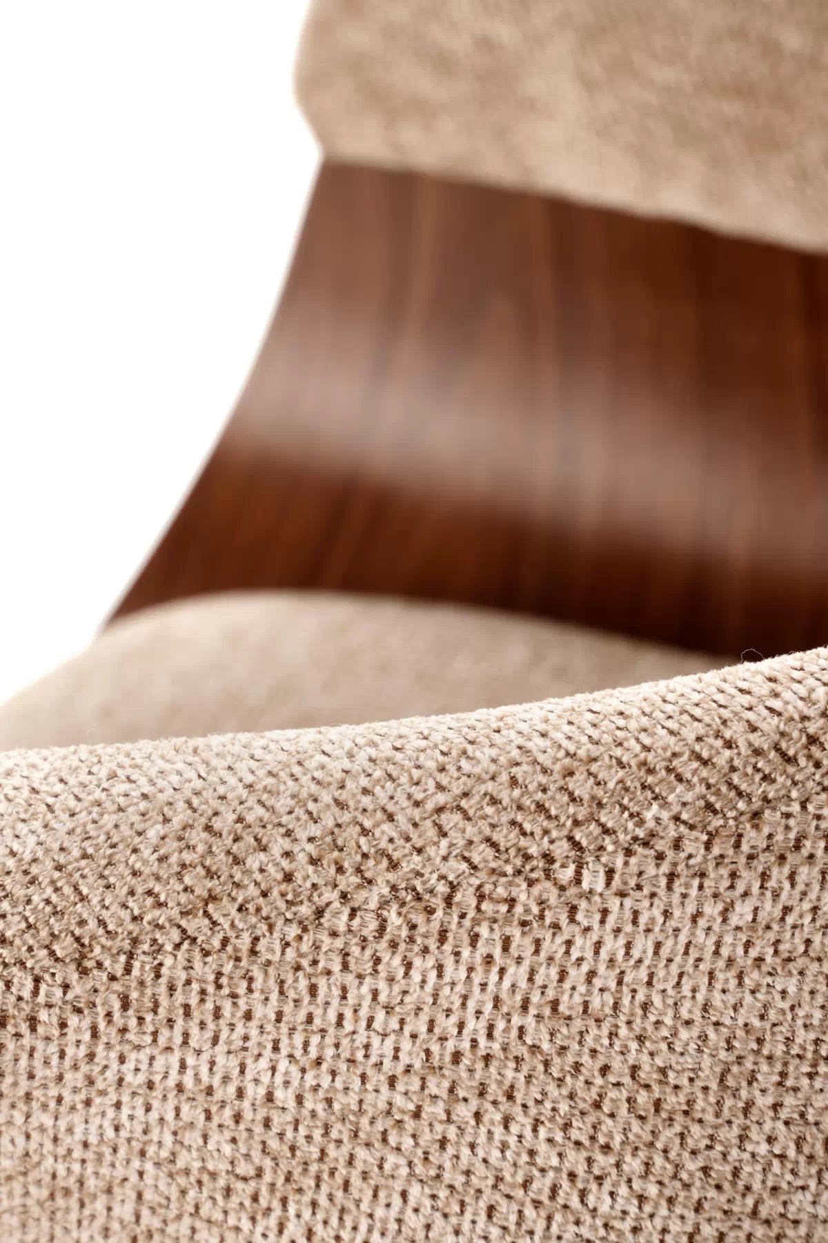 Čalouněná židle Fioren - béžový šenil Aragon 14 / ořech k545 židle béžová / ořechový