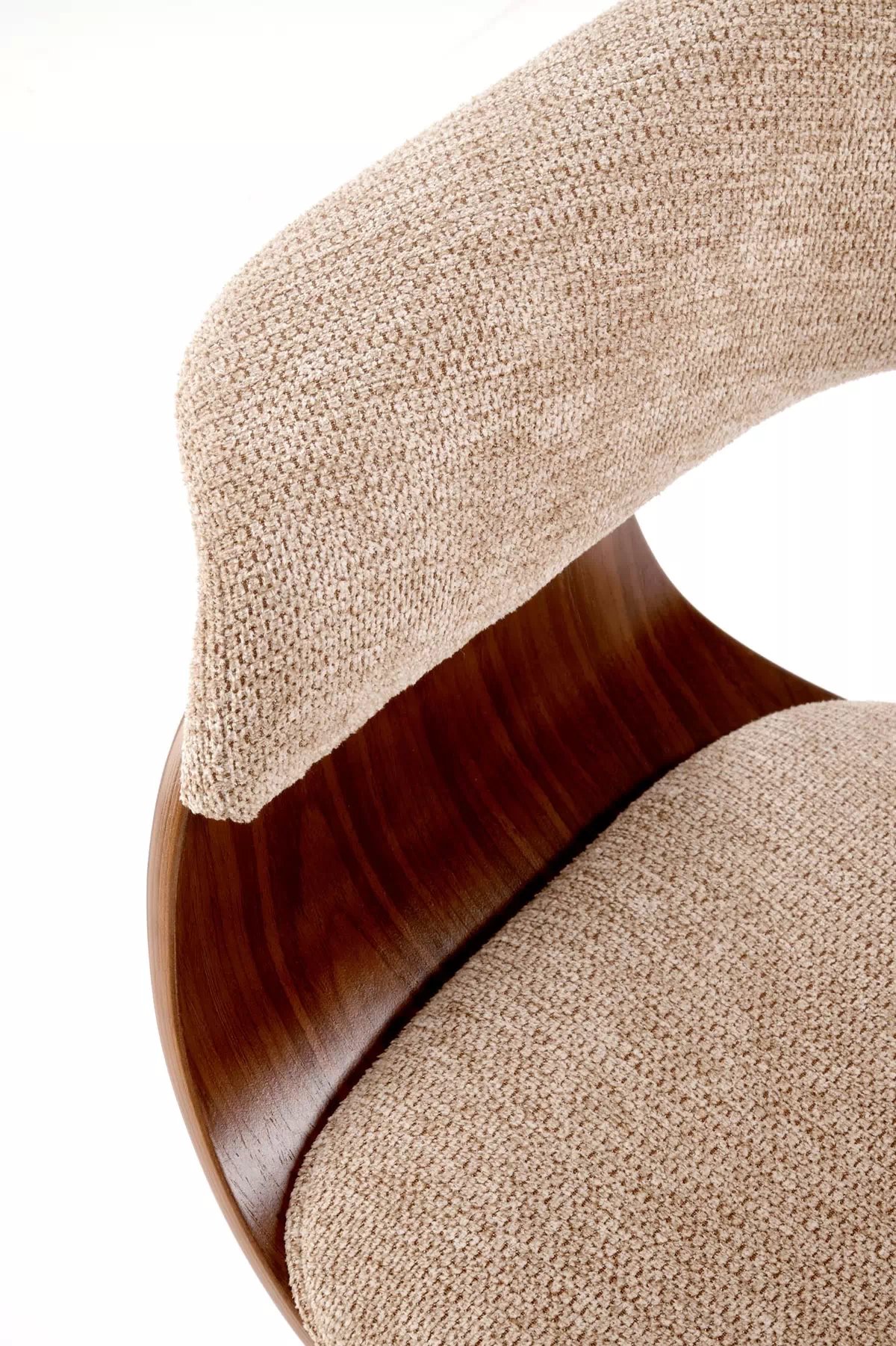 Čalouněná židle Fioren - béžový šenil Aragon 14 / ořech k545 židle béžová / ořechový