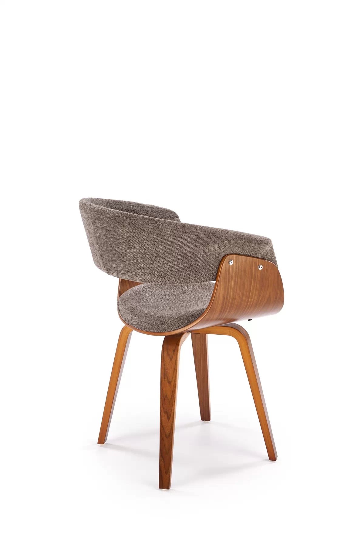 Čalouněná židle Fioren - šedý šenil Aragon 97 / ořech k545 židle popelavá / ořechový