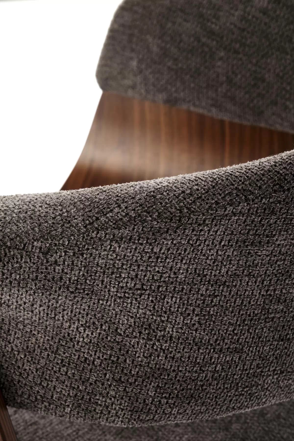 Čalouněná židle Fioren - šedý šenil Aragon 97 / ořech k545 židle popelavá / ořechový