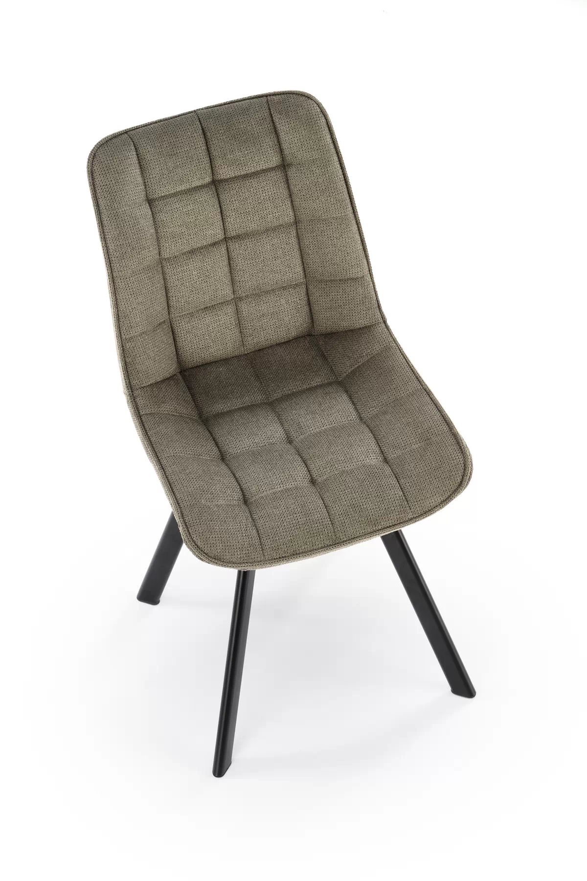 Čalúnená stolička K549 - olivovo zelená látka Vardo 74 k549 Stolička Olivový (1p=2szt)