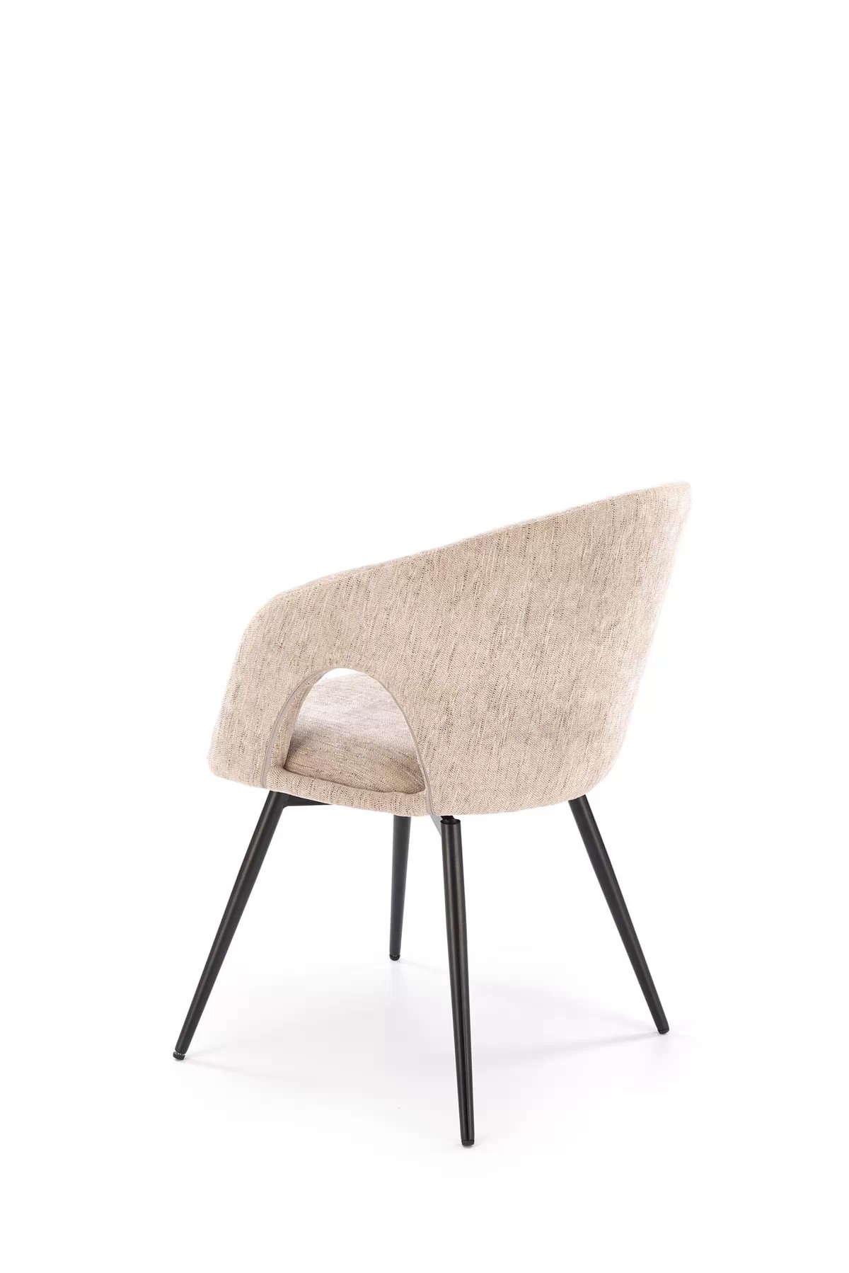 Otočná čalúnená stolička Mobo - béžový šenil Odin 28 / čierne nohy k550 Stolička béžový