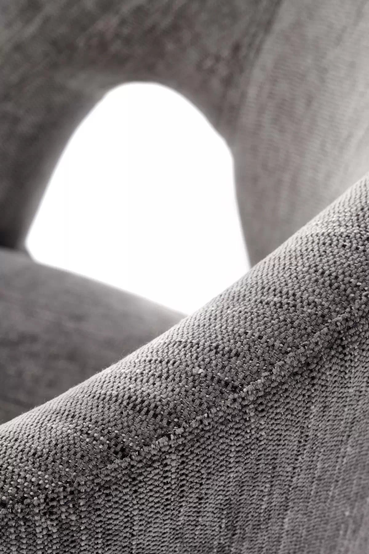 Otočná čalúnená stolička Mobo - sivý šenil Odin 15 / čierne nohy k550 Stolička Popolový