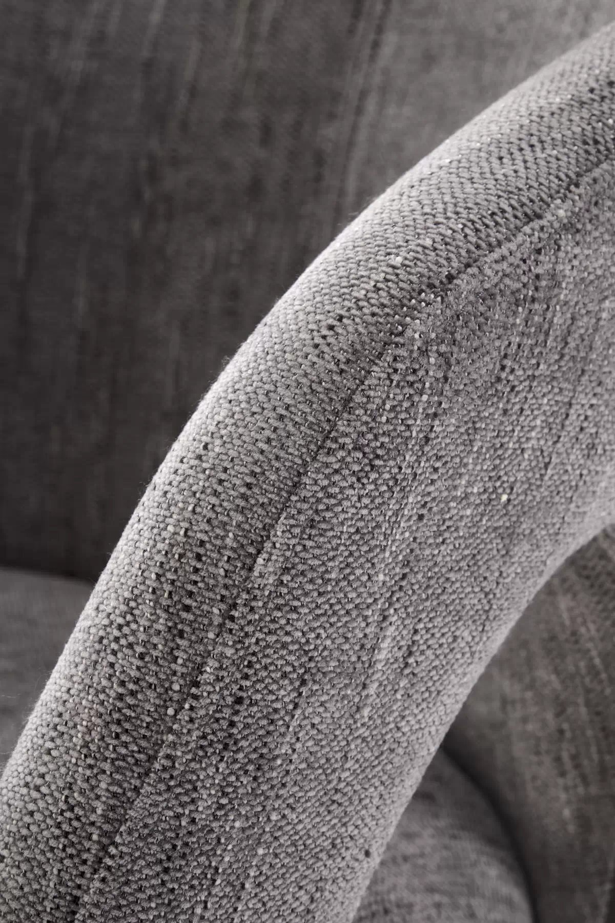 Otočná čalúnená stolička Mobo - sivý šenil Odin 15 / čierne nohy k550 Stolička Popolový